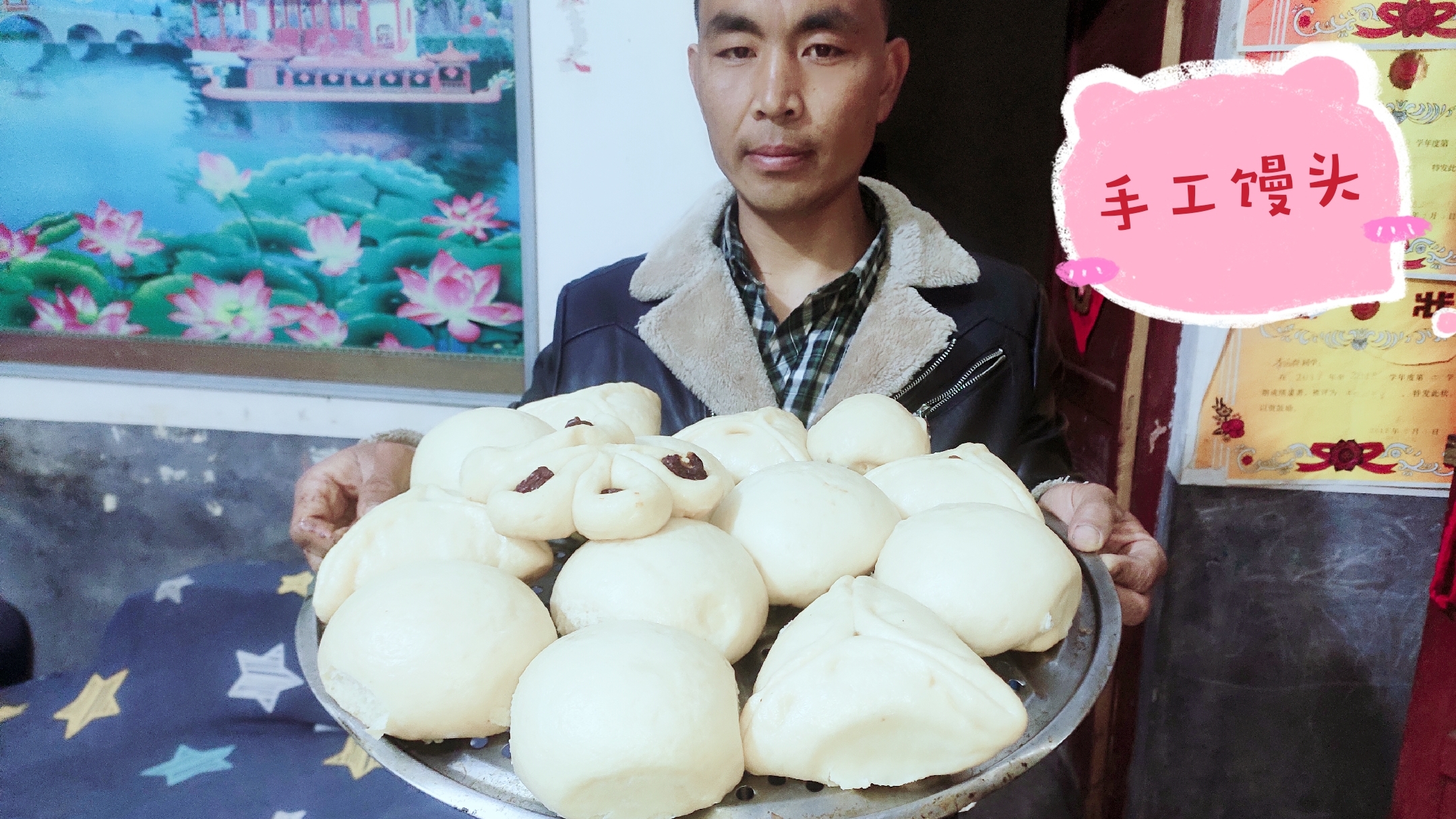 农村媳妇用2根筷子做出花样馒头,又软又暄,做法简单好吃美味