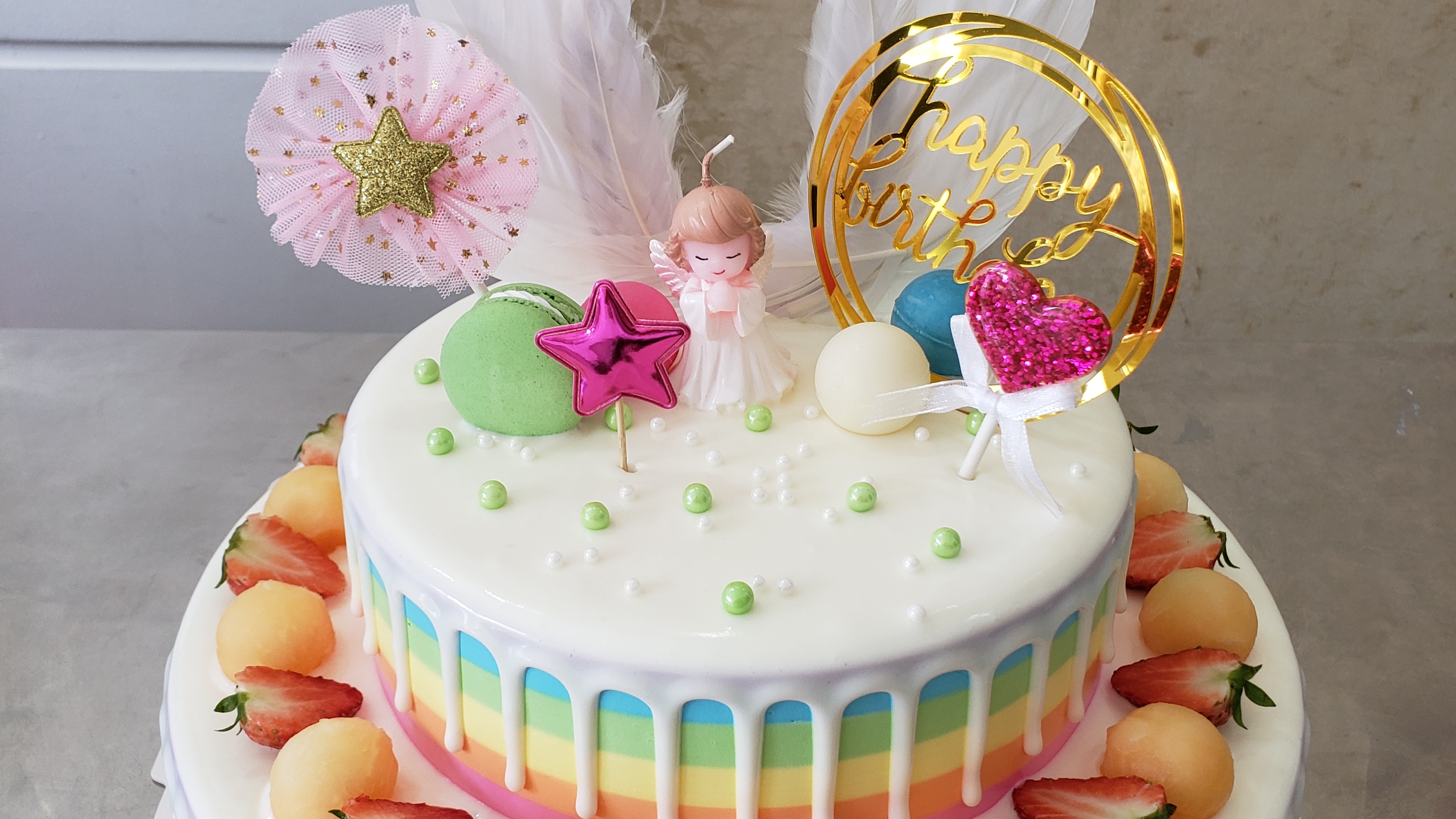 双层彩虹天使蛋糕制作全过程,喜欢的请双击关注哦!谢谢