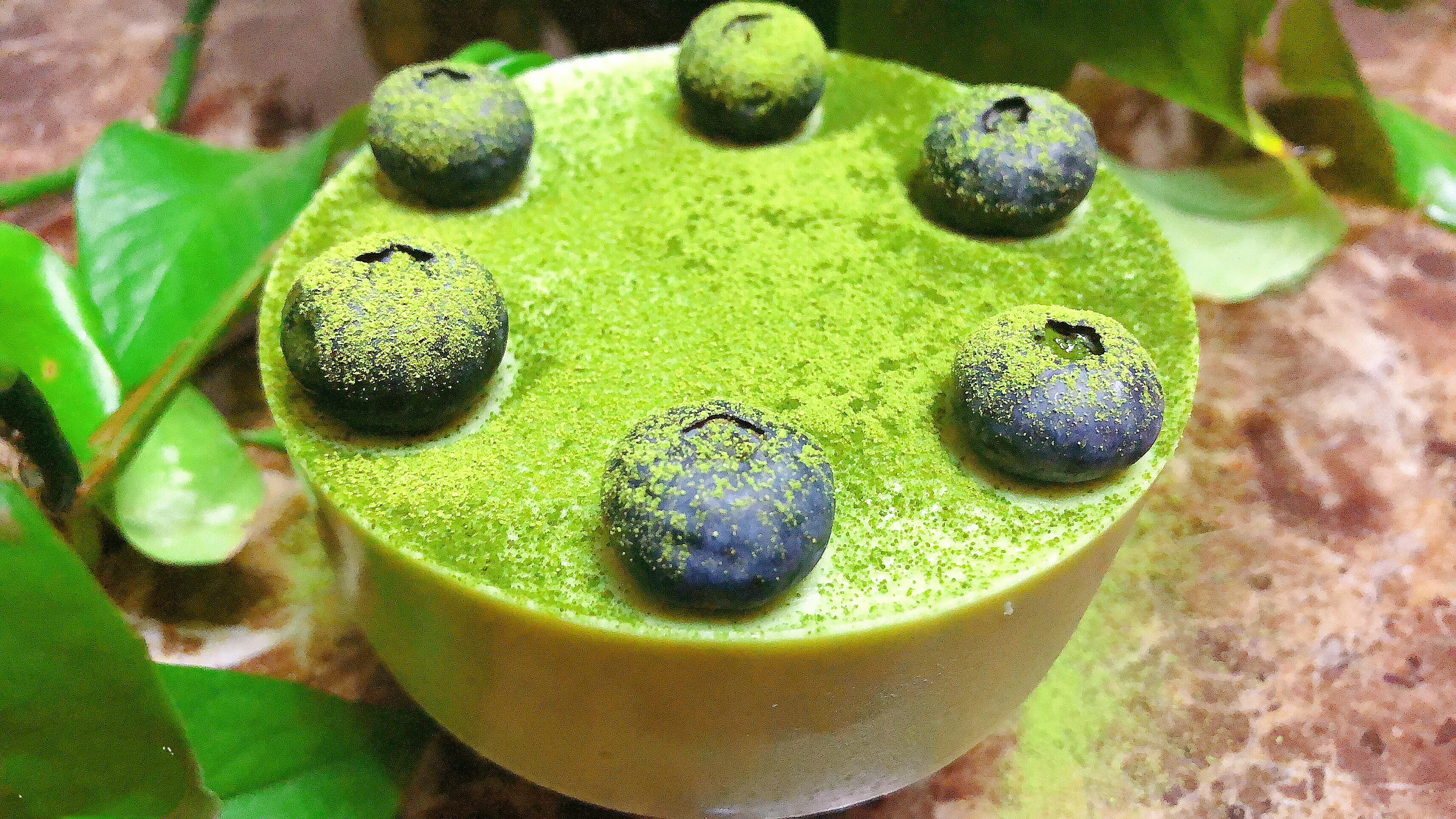 饭后甜点,酸奶抹茶慕斯蛋糕!无奶油,好吃不怕胖!