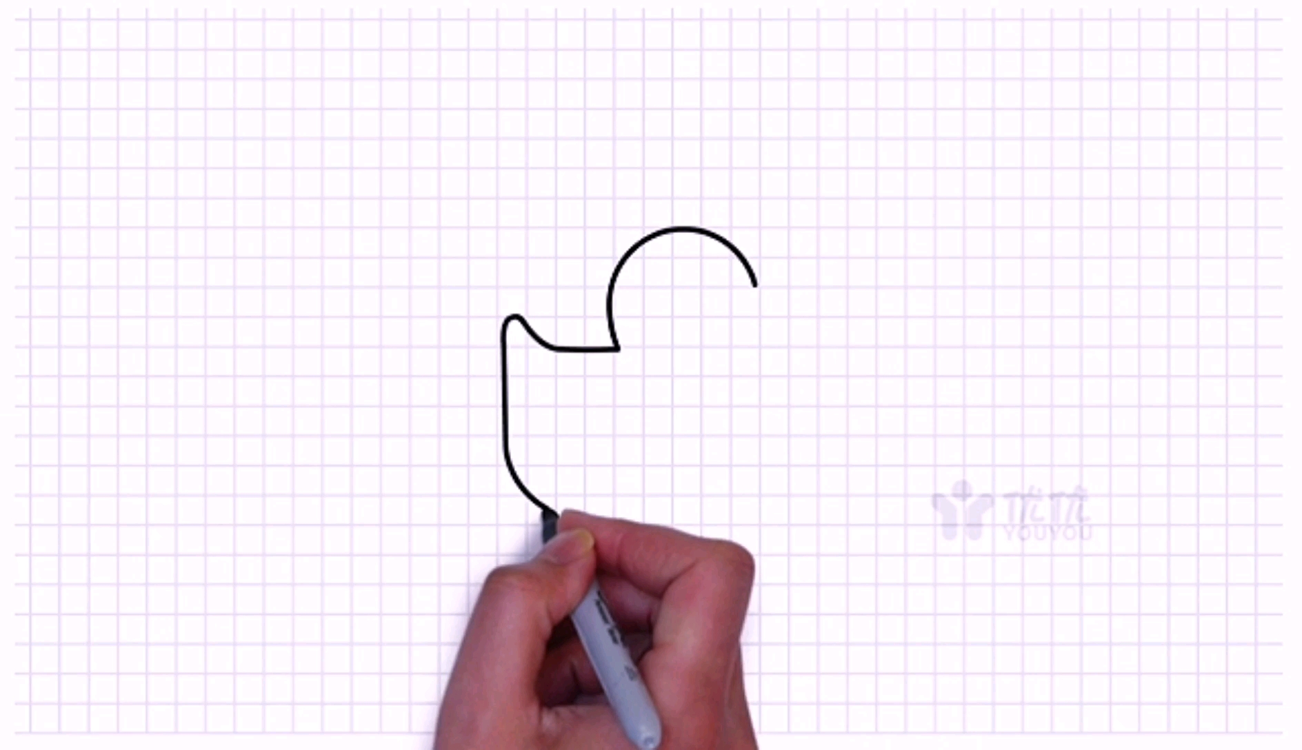 简单可爱的小黄鸭简笔画