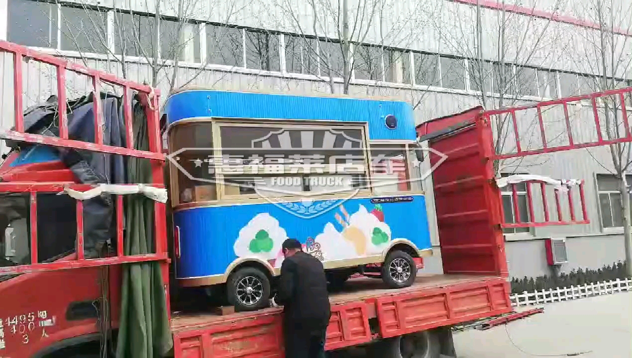 惠福莱移动冰激凌小吃车多少钱一辆