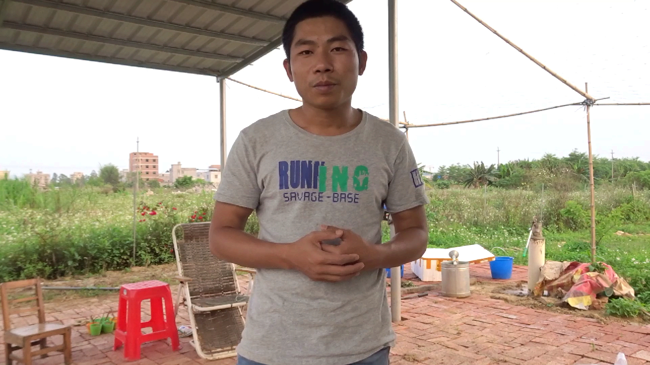 农村小伙子养鱼,芝麻剑鱼苗大家有见过吗?多少钱一条呢?