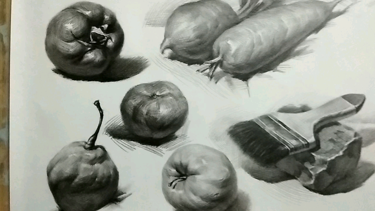 单个静物素描合辑,细腻到位的效果