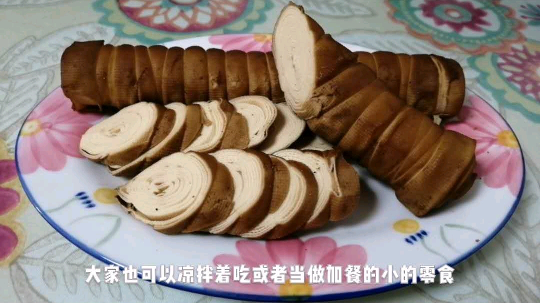 豆腐皮这样做成素火腿,筋道有嚼头,比酱牛肉还香,糖友理想选择