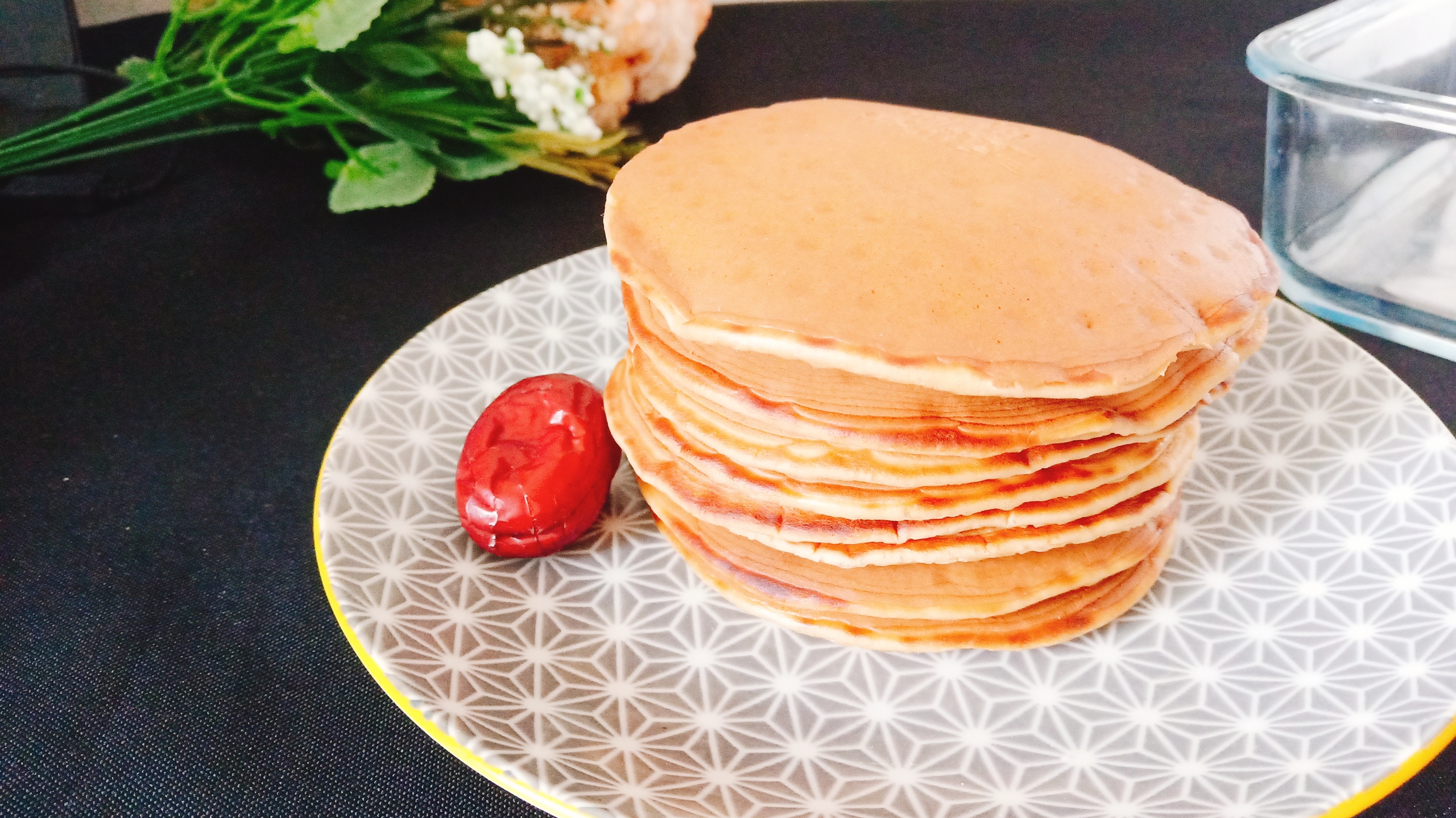 中式松饼,有面粉就能做,简单一搅,大人小孩都爱吃