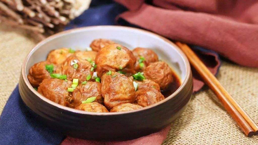 丁厨说菜:水果版 面筋烧肉
