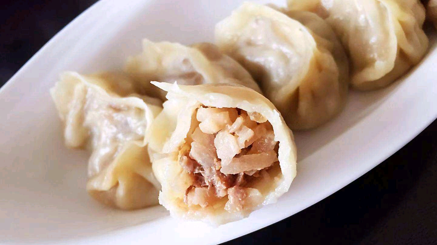 牛肉萝卜蒸饺,家常美食,营养好吸收,润肠通便提高机体抗病能力