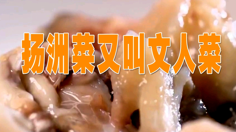扬州菜又叫文人菜,鱼汤配上米饭才知道什么是鱼米之乡