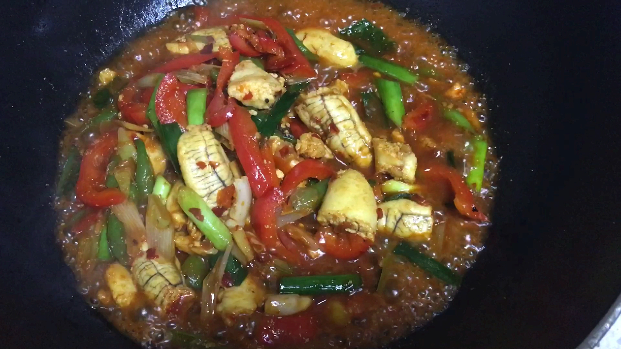 花39块6毛钱买了两袋黄花鱼籽,一袋就做了一大盘红烧鱼籽