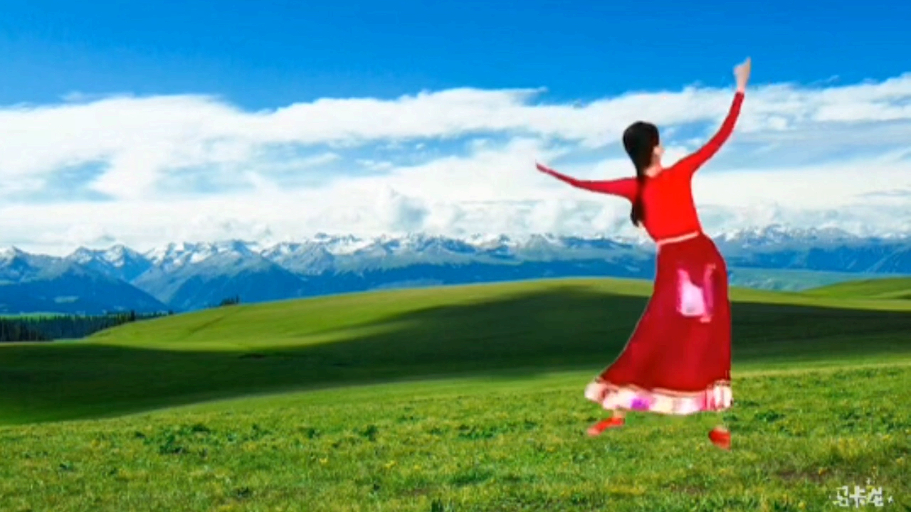 经典藏族舞《牧羊姑娘》,牧区慢板组合,初学者的必修课
