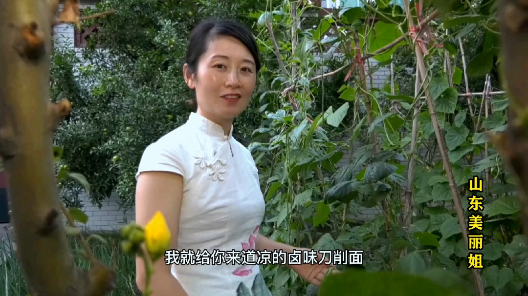 天热没胃口吃凉拌卤味刀削面,爽口劲道,味道好