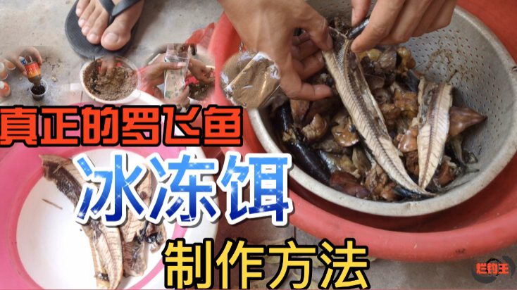 20块钱一组钓罗非鱼的冰冻饵,制作方法,绝对的干货分享