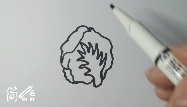 简笔画:手撕(包菜)