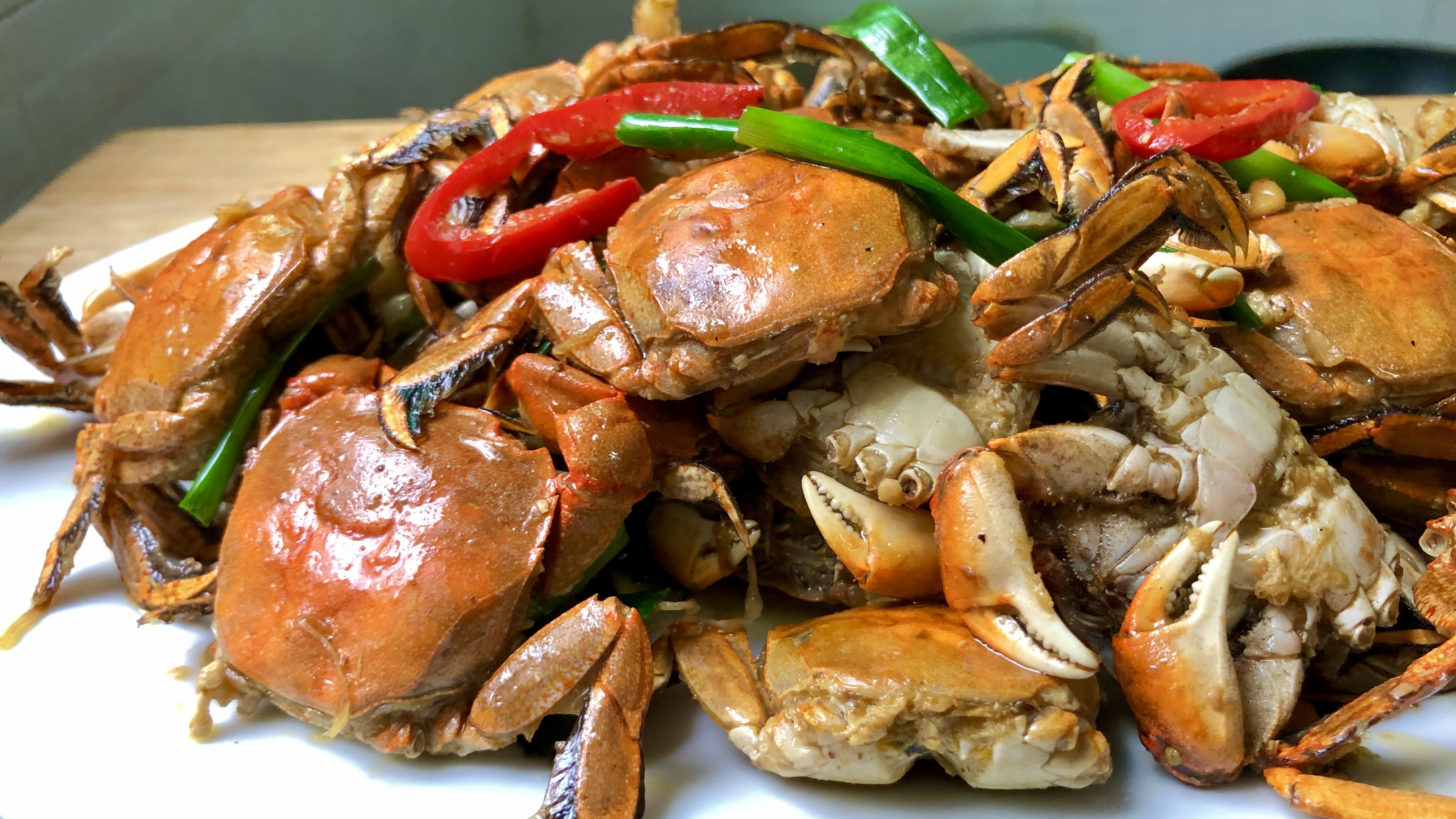 豆酱炒鳖蟹,潮汕特色家常菜,蟹肉酱香入味