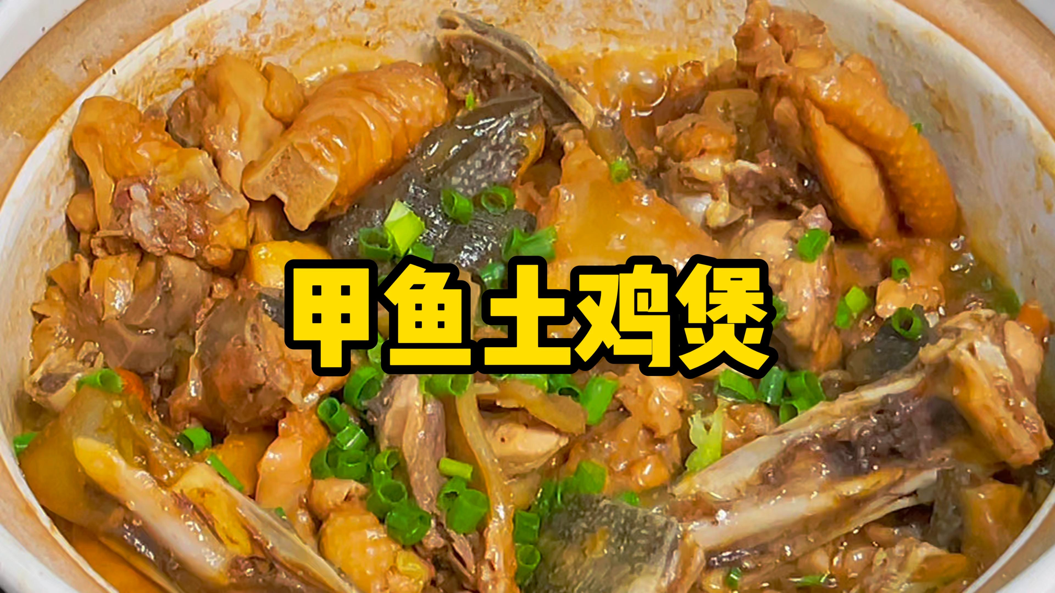 广东甲鱼土鸡煲，原汁原味，滋补有益又美味