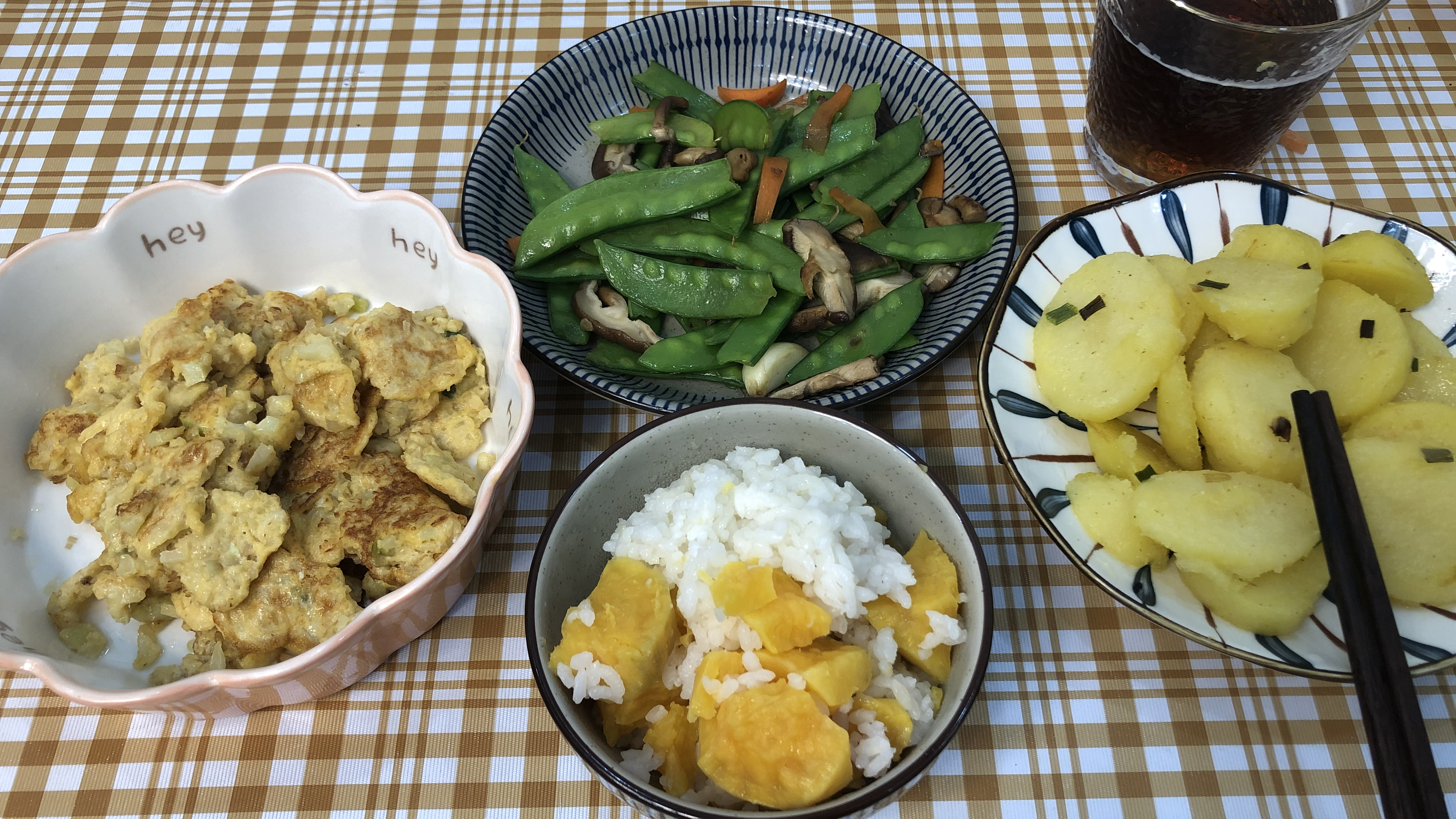 家常美食:花菜煎蛋