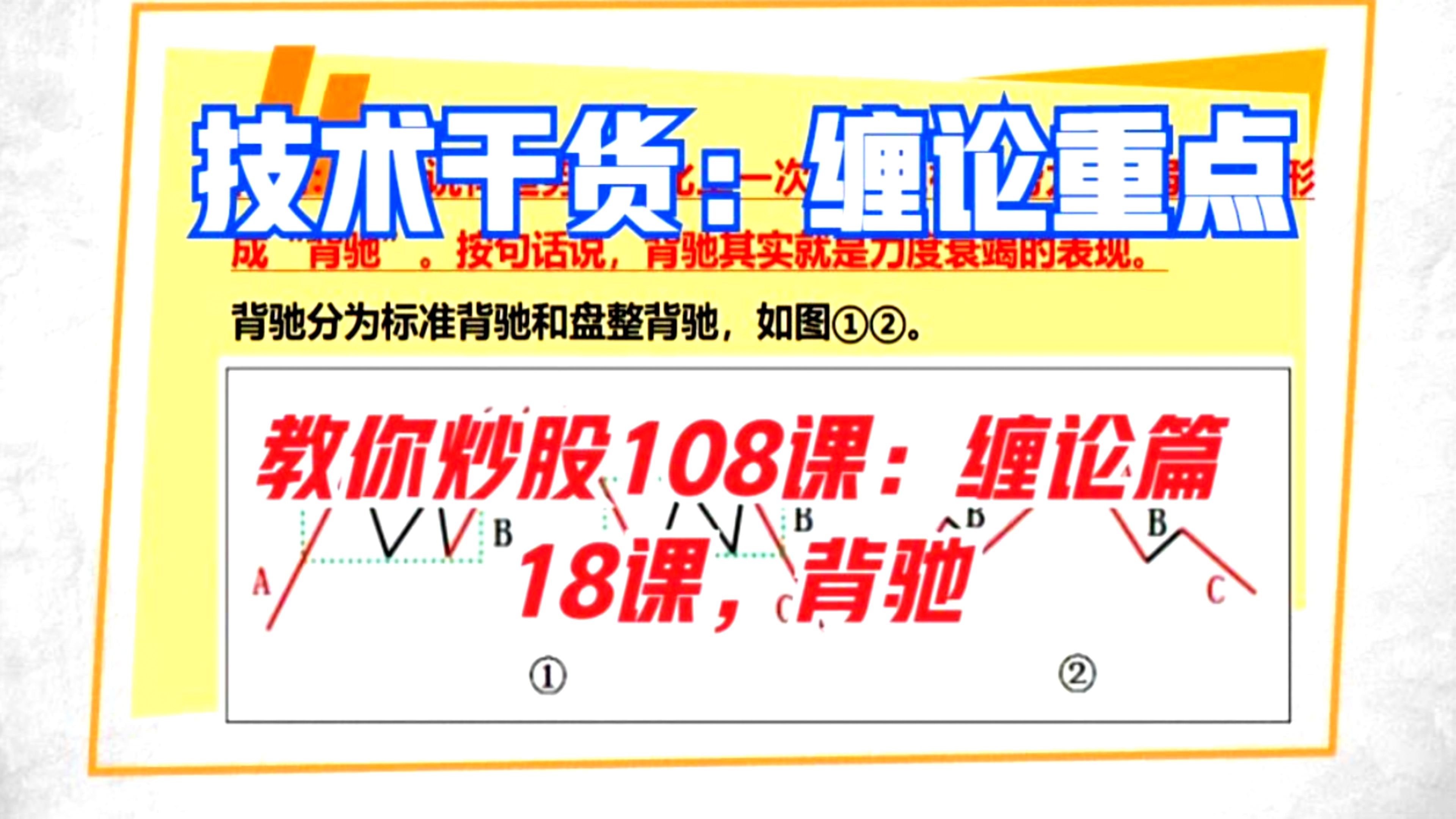 [图]缠论背驰:标准背驰与盘整背驰及识别方法,背驰催生一类买卖点