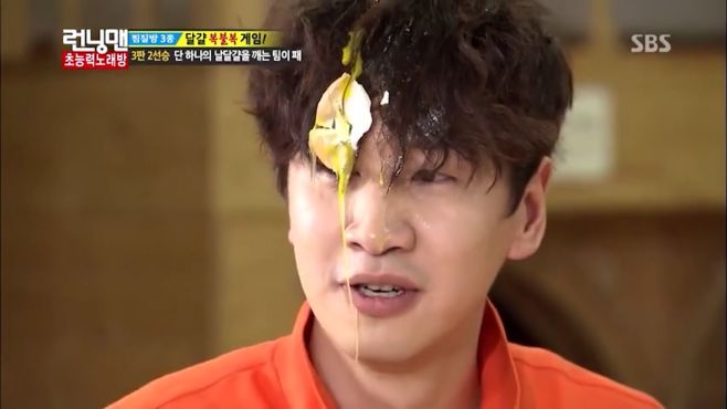 runningman李光洙与生鸡蛋的迷惑缘分