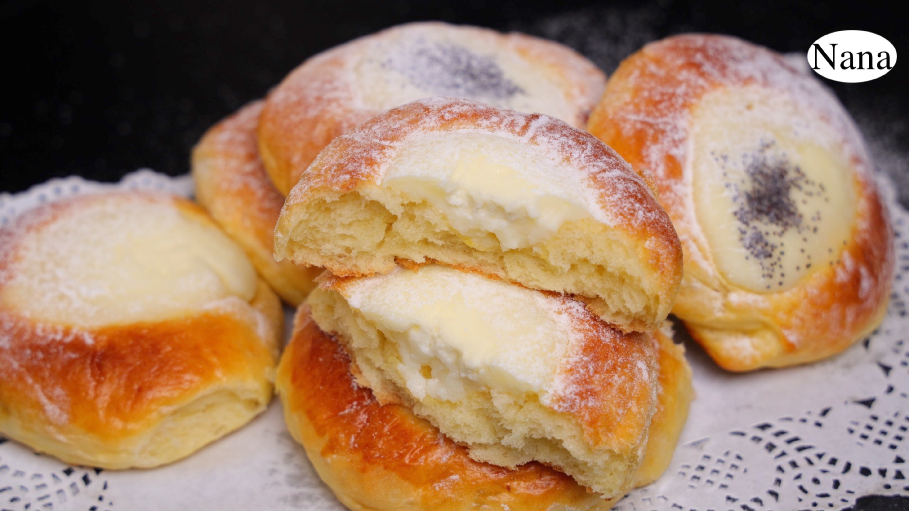 俄罗斯奶奶们的拿手早餐包【酸奶油面包】面如棉花、夹心超丝滑