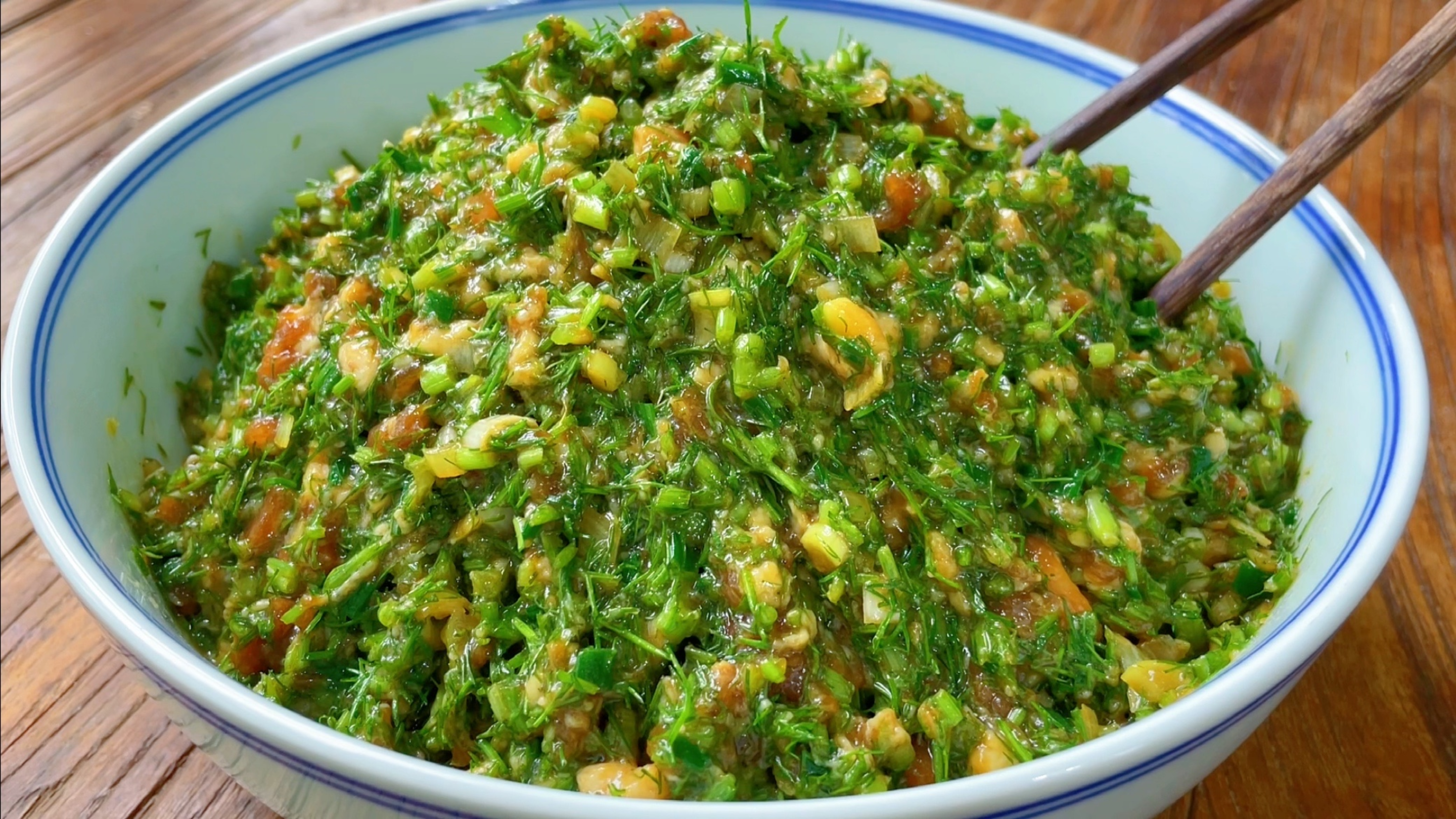 茴香饺子馅调法,切记不能乱加调料,教好吃做法,茴香浓郁还鲜美