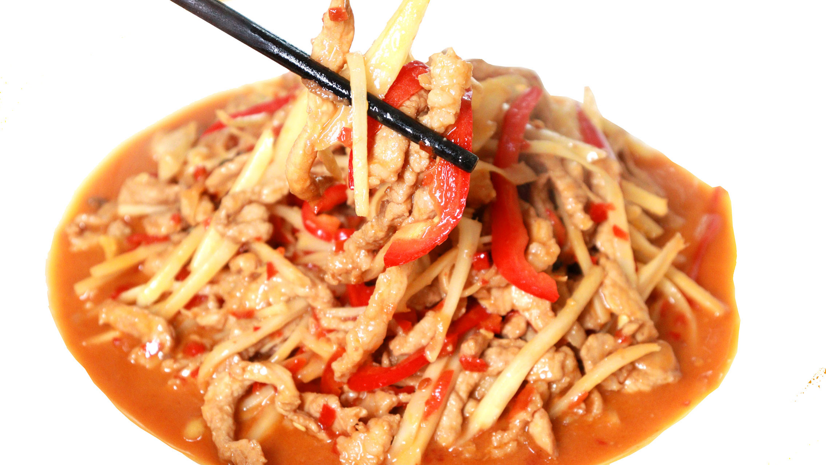 经典川菜“仔姜炒肉”，别直接下锅炒，多一步肉丝嫩滑，仔姜脆嫩