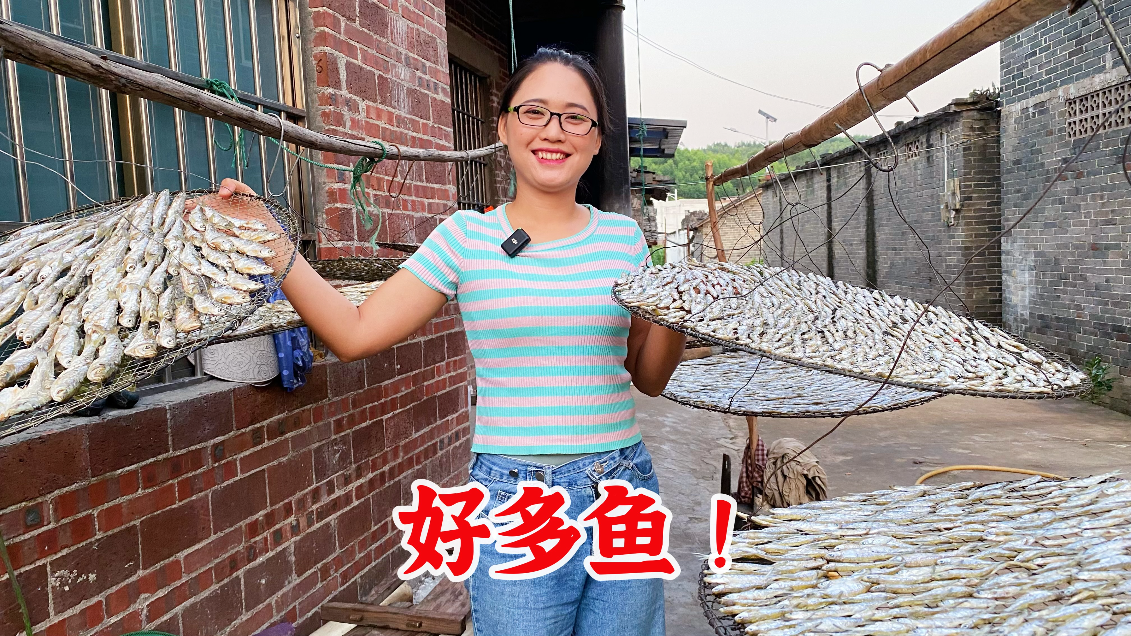 这种野生鱼干吃过没?4斤野生鱼烘晒得一斤,这样做好吃又下饭
