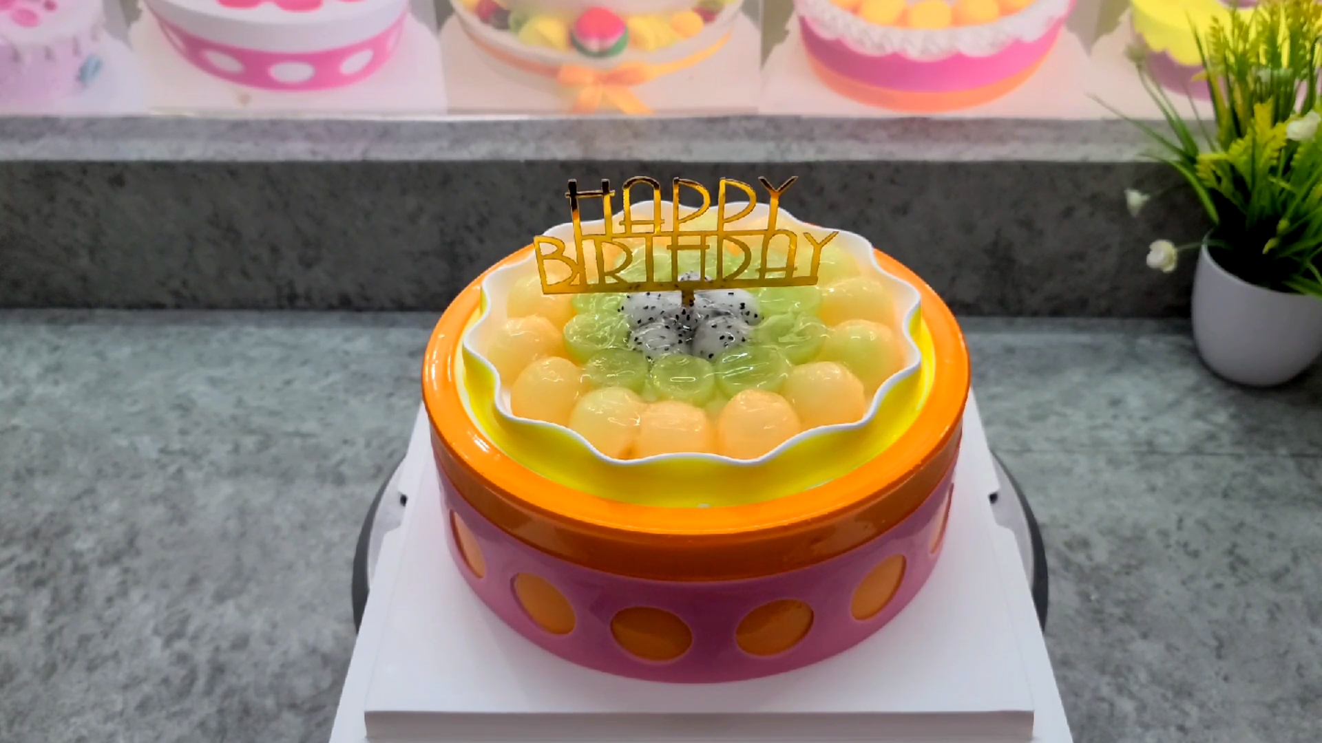 这种陶艺蛋糕你喜欢吗?简洁大方,别具一格~