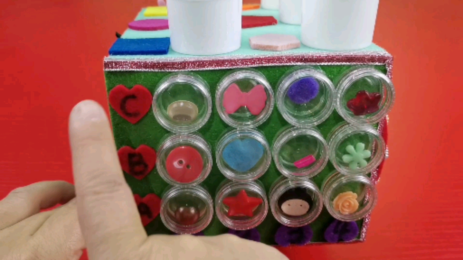 幼儿园自制玩教具手工制作一物多用游戏宝盒多种趣味游戏区角操作