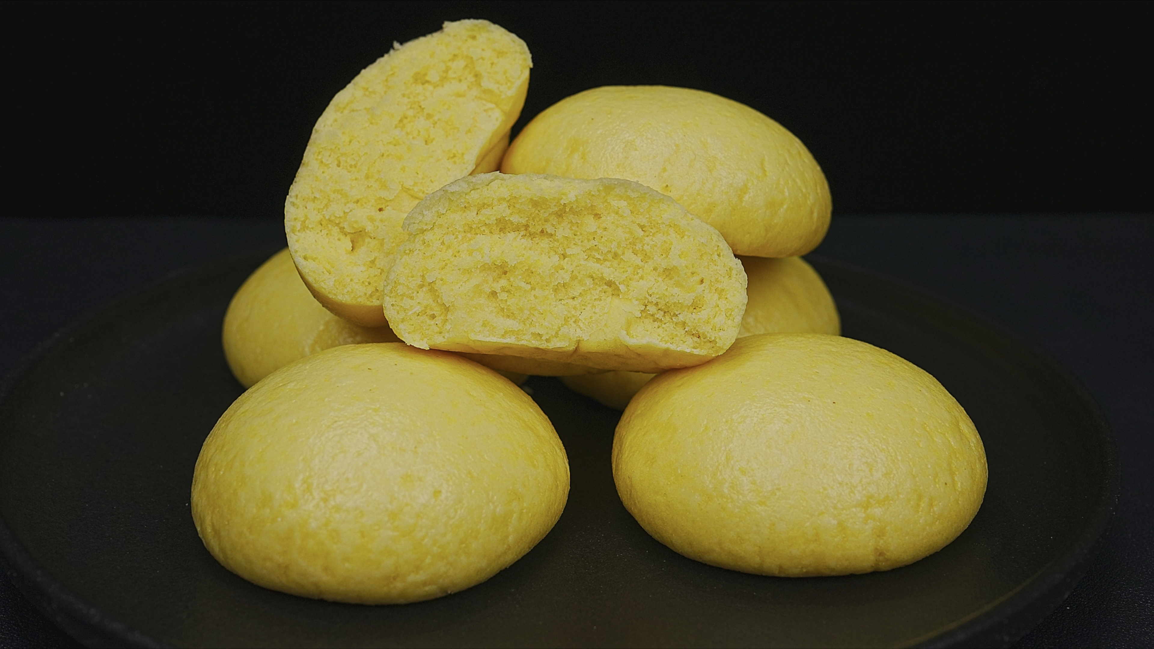 玉米面馒头零失败做法,一次发酵,一次做6个,一出锅家人抢着吃