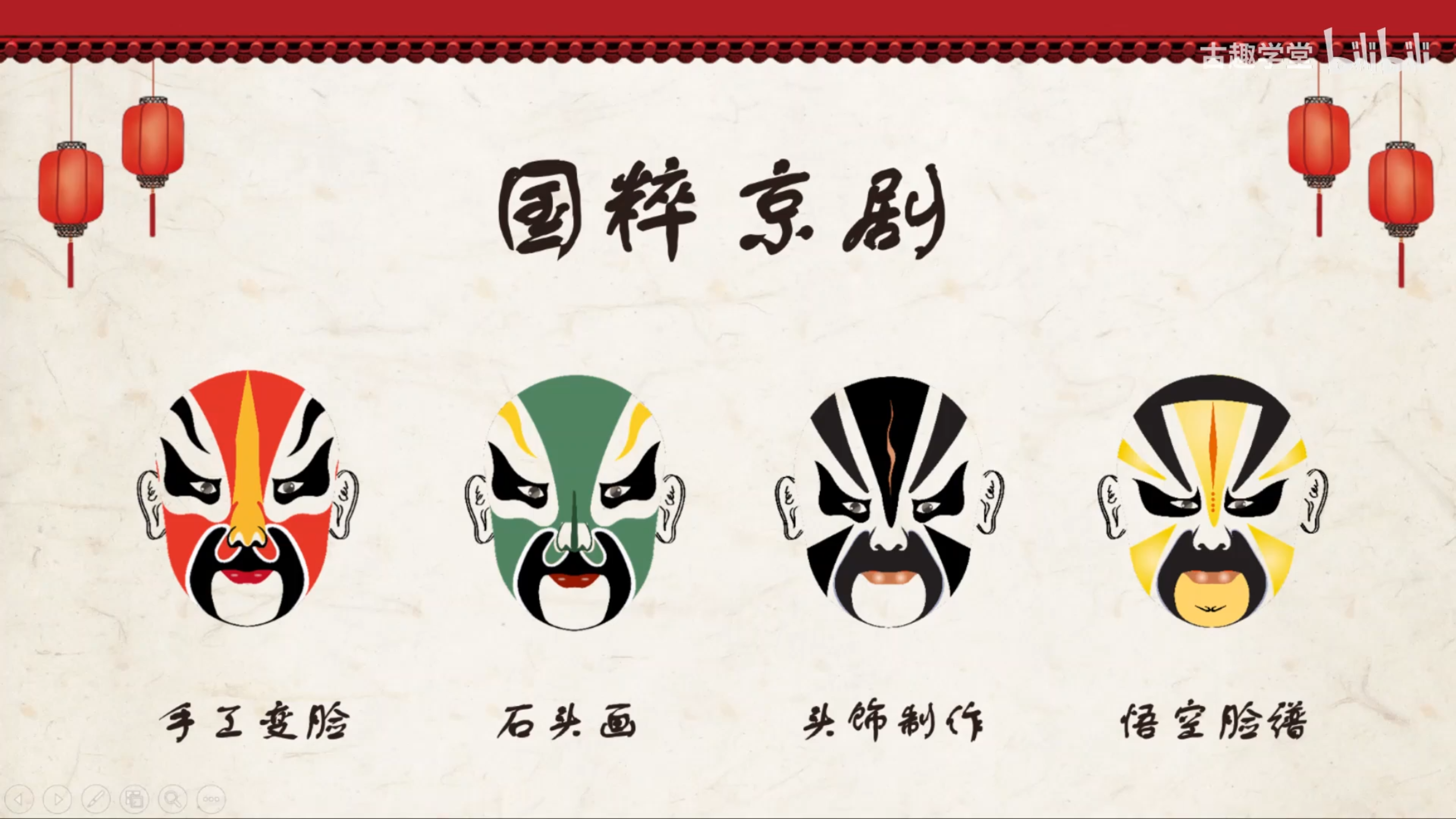 传统京剧脸谱手工