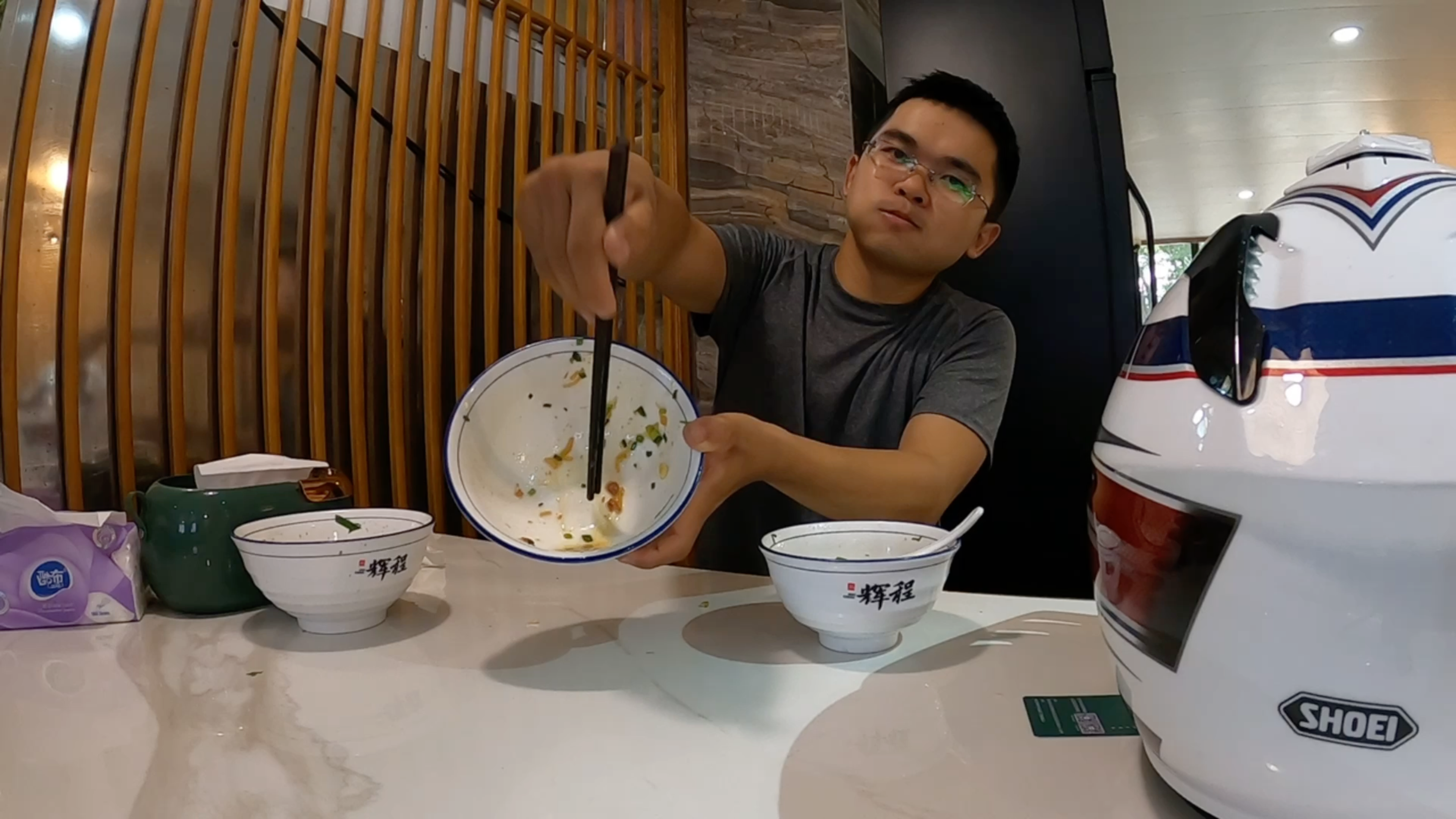 单人单骑广东梅州,在丰顺县吃了当地的粄汤、腌面,泡了一汤温泉