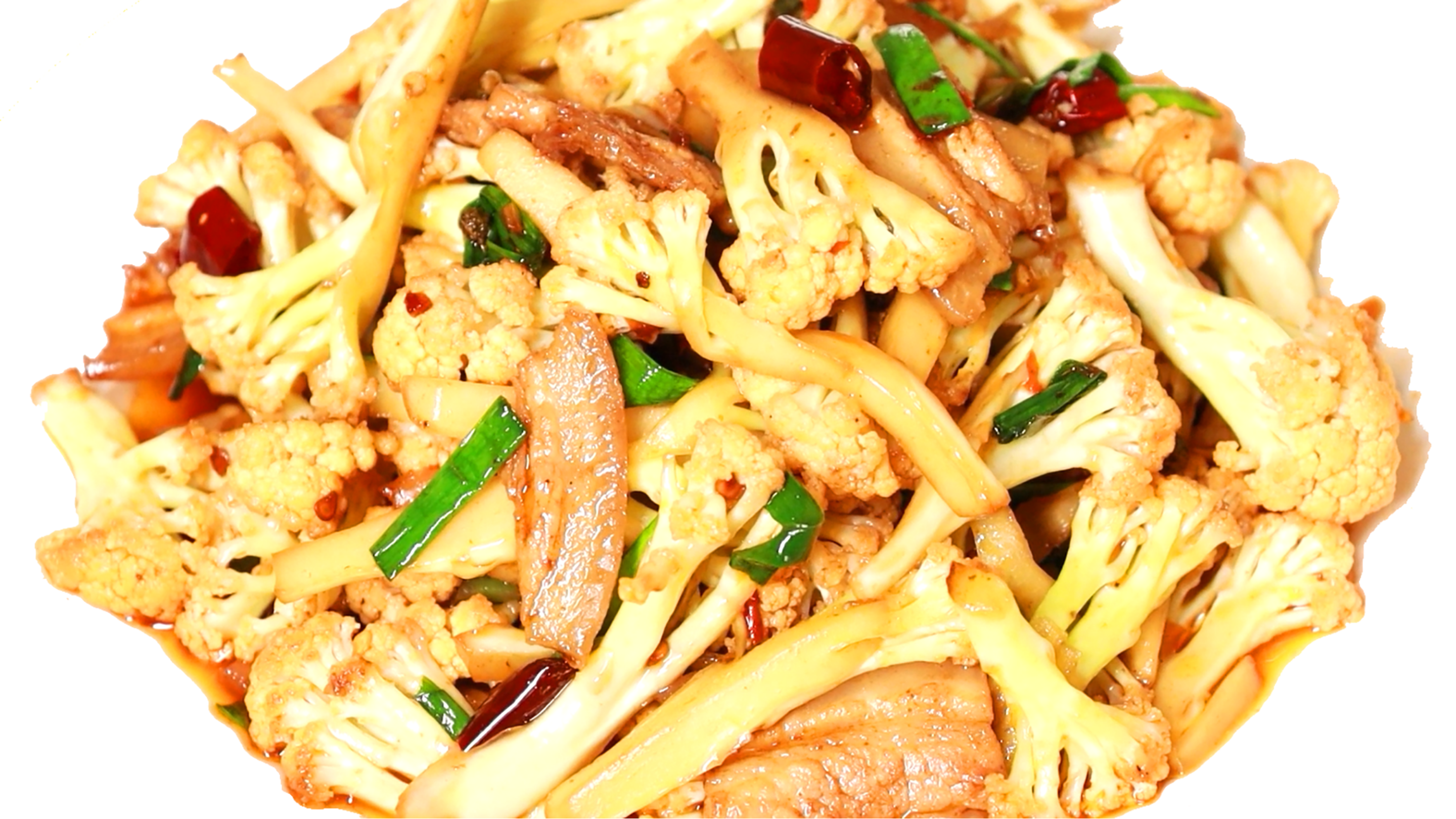 干锅花菜,我从不过水也不过油,这样做更香脆入味,技巧一看就会