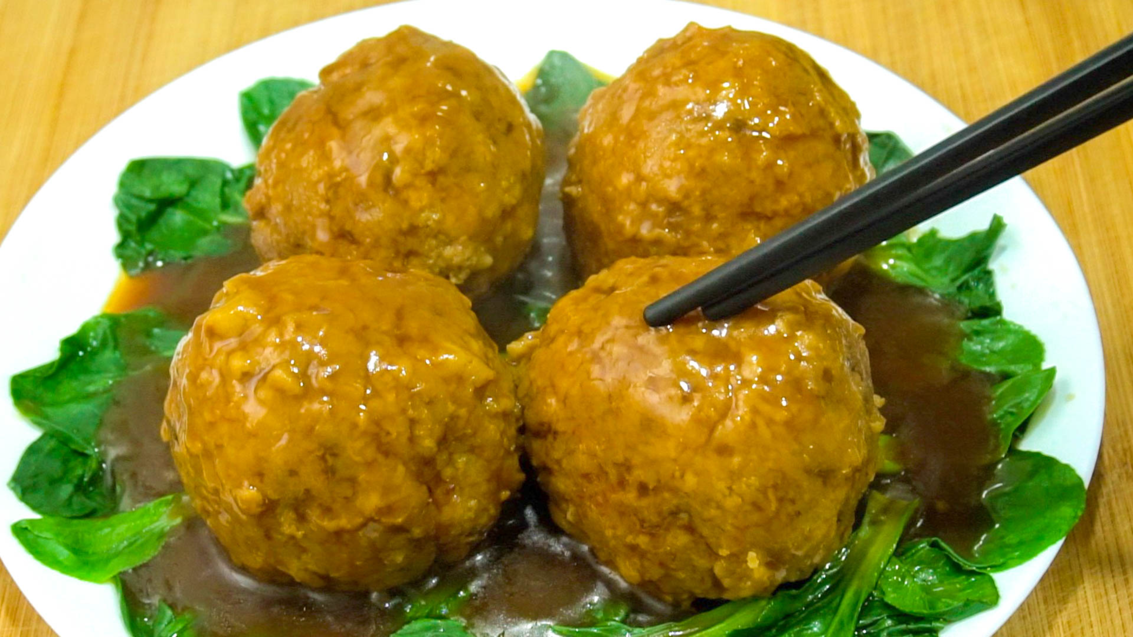 农村宴席10大碗，最受欢迎的四喜丸子，传统做法教会你，肉嫩不散