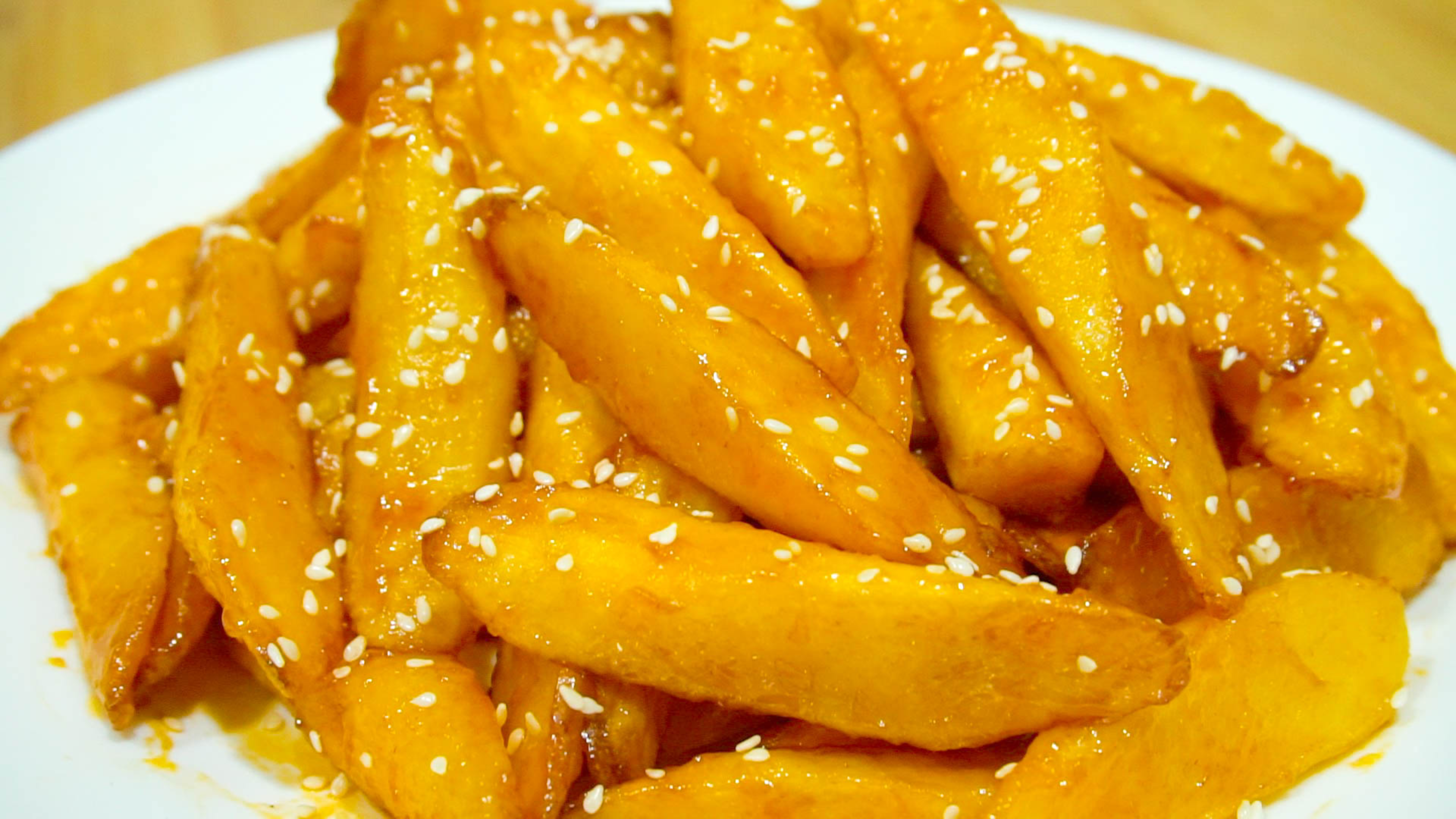 糖醋山药想要好吃，糖醋汁比例是关键，教你一招，外酥里软真解馋