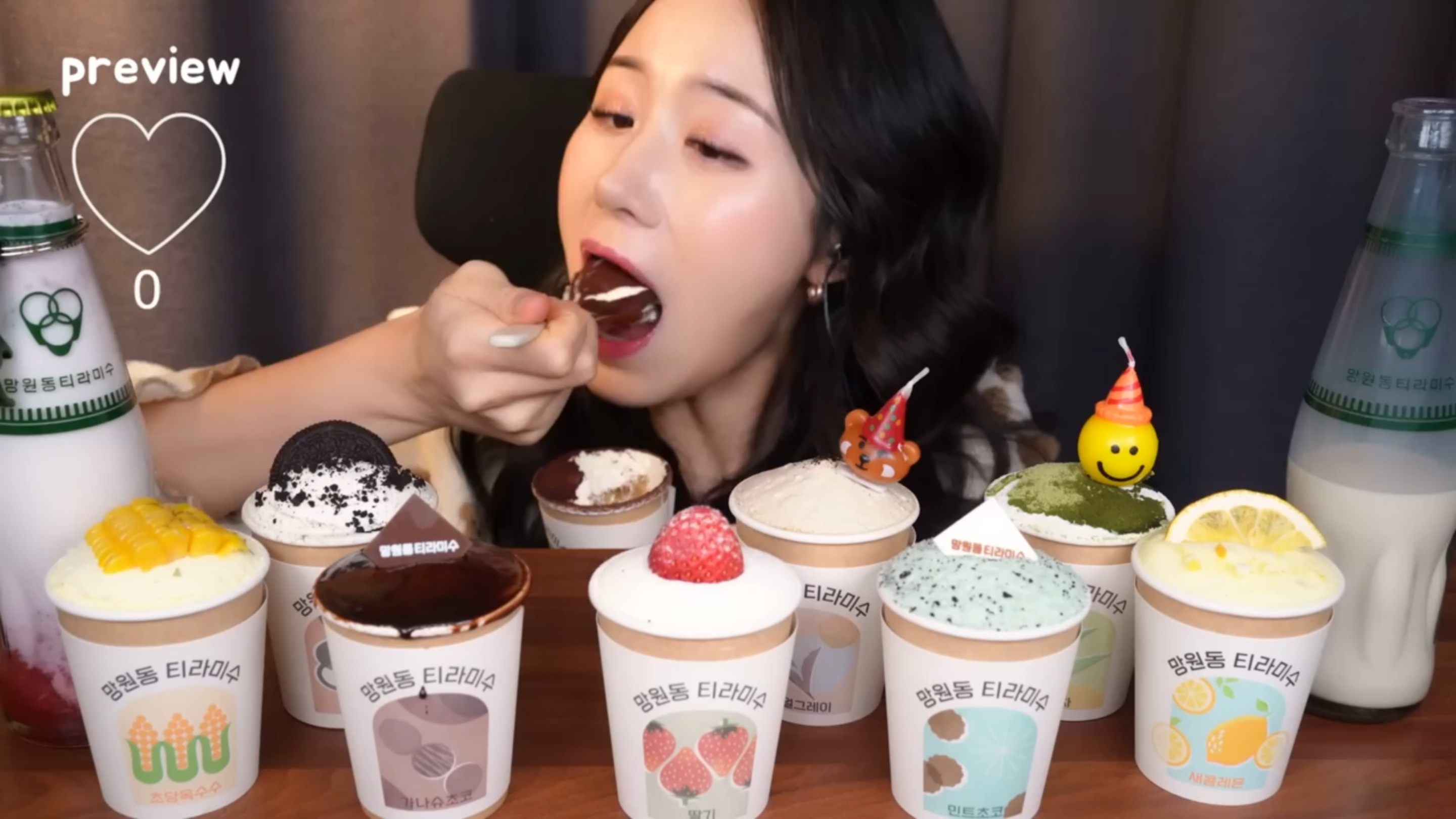 [COSY韩国暴食] 纸杯蛋糕系列 提拉米苏蛋糕 甜点 奥利奥巧克力