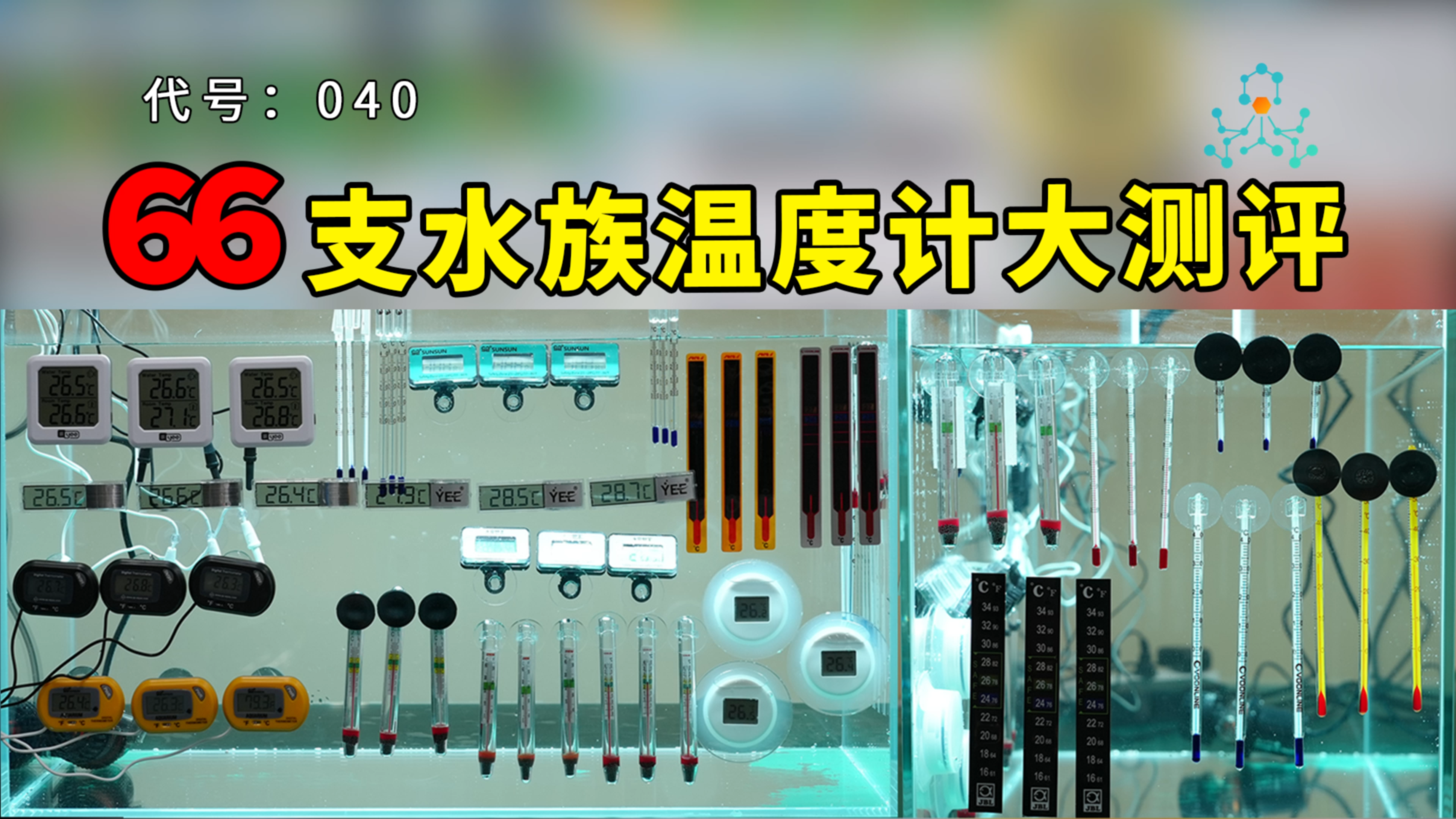 温度计不准?新买的鱼缸温度计怎么校准?66支水族温度计大评测~