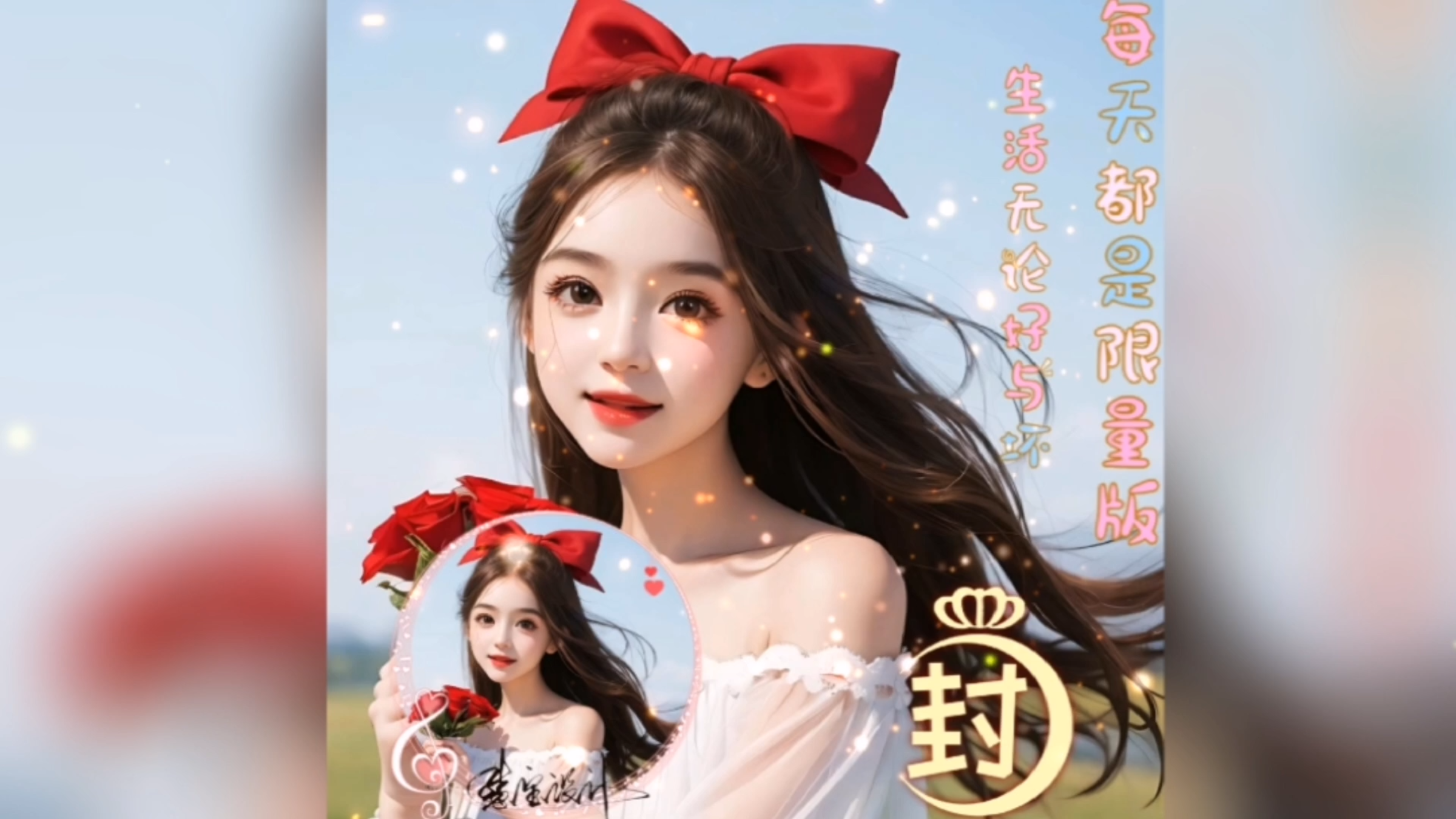 女生头像超级好看的微信真人姓氏头像