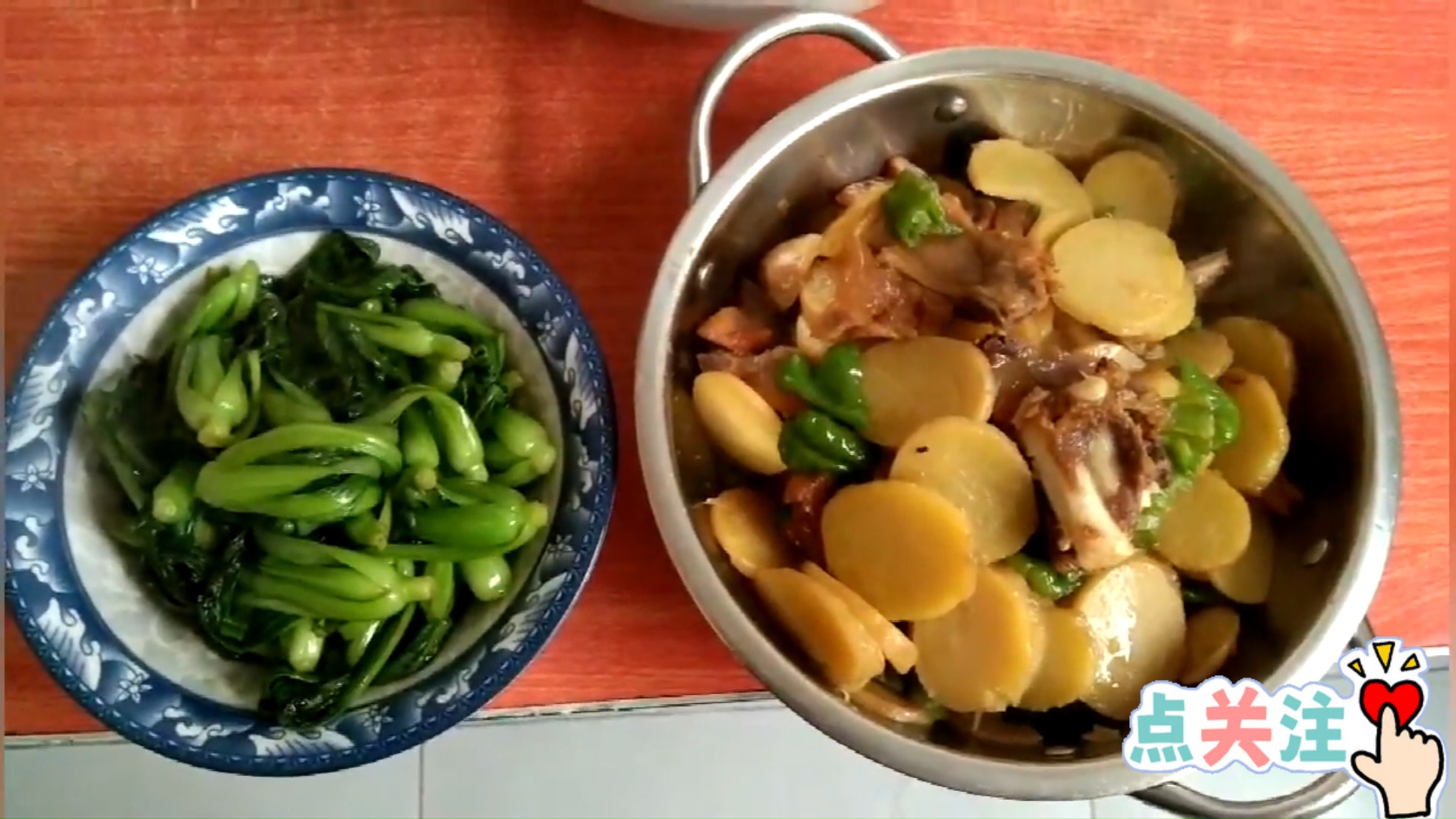 家常菜--腊肉烧土豆片