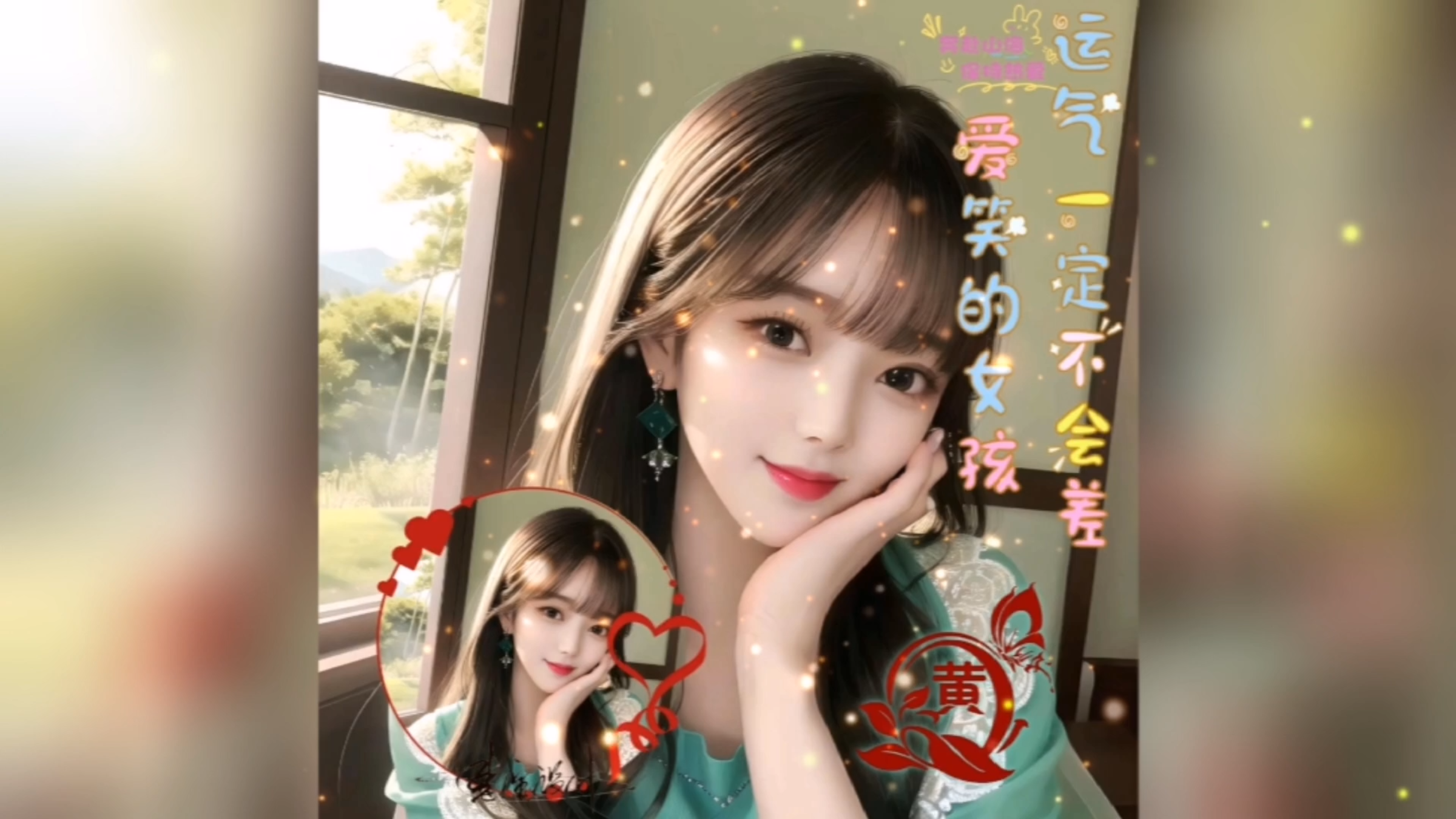 真人女生头像姓氏带字图片2023最新款 爱笑的女孩运气一定不会差