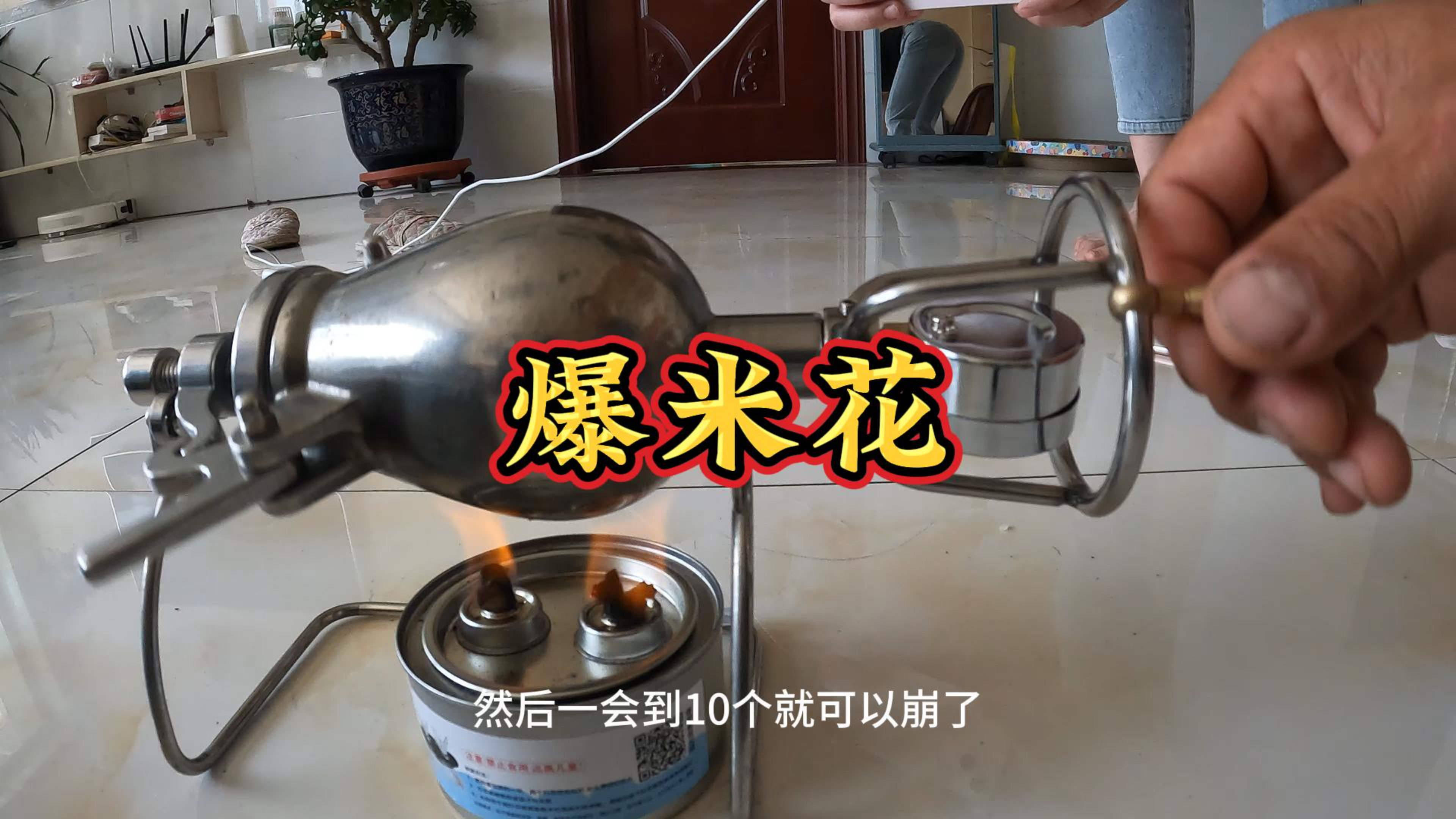 爆米花机都吃灰了,拿出来炸一锅爆米花,再去抢车票接回狼坚强