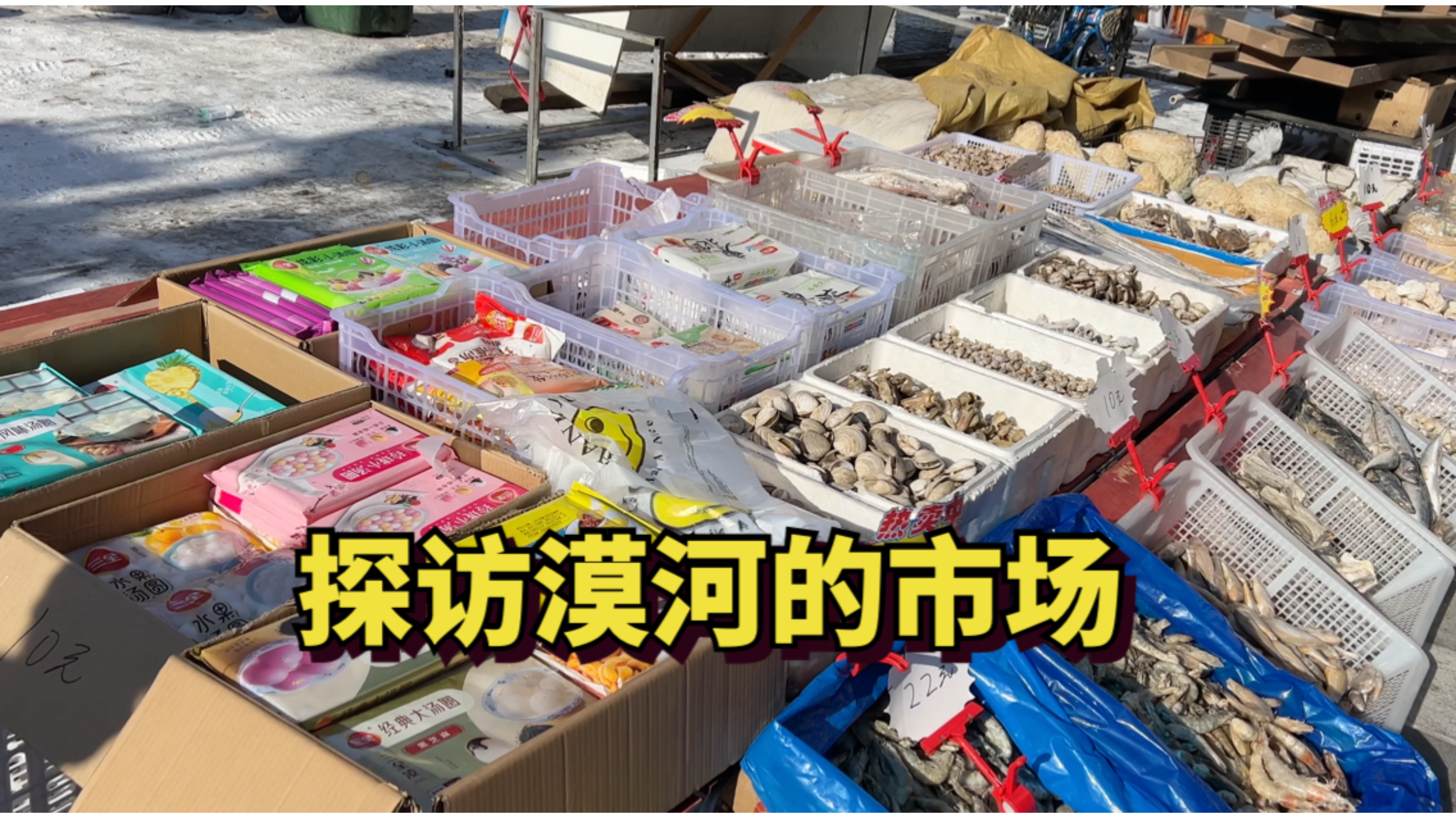 探访漠河零下30度的市场,看看当地市场卖哪些东西