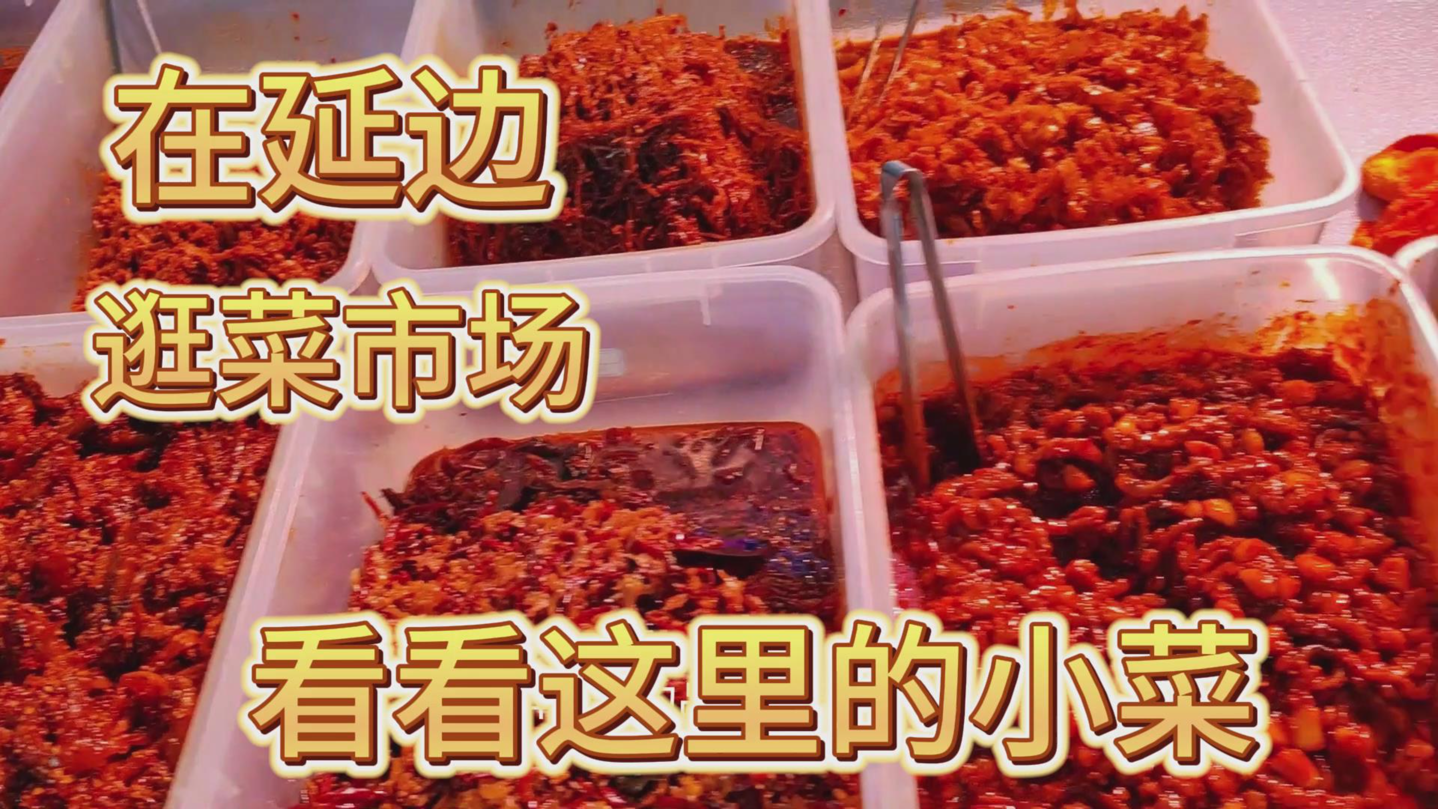 跟大叔逛延吉菜市场,看看这里的小菜怎么样?品种有多少?
