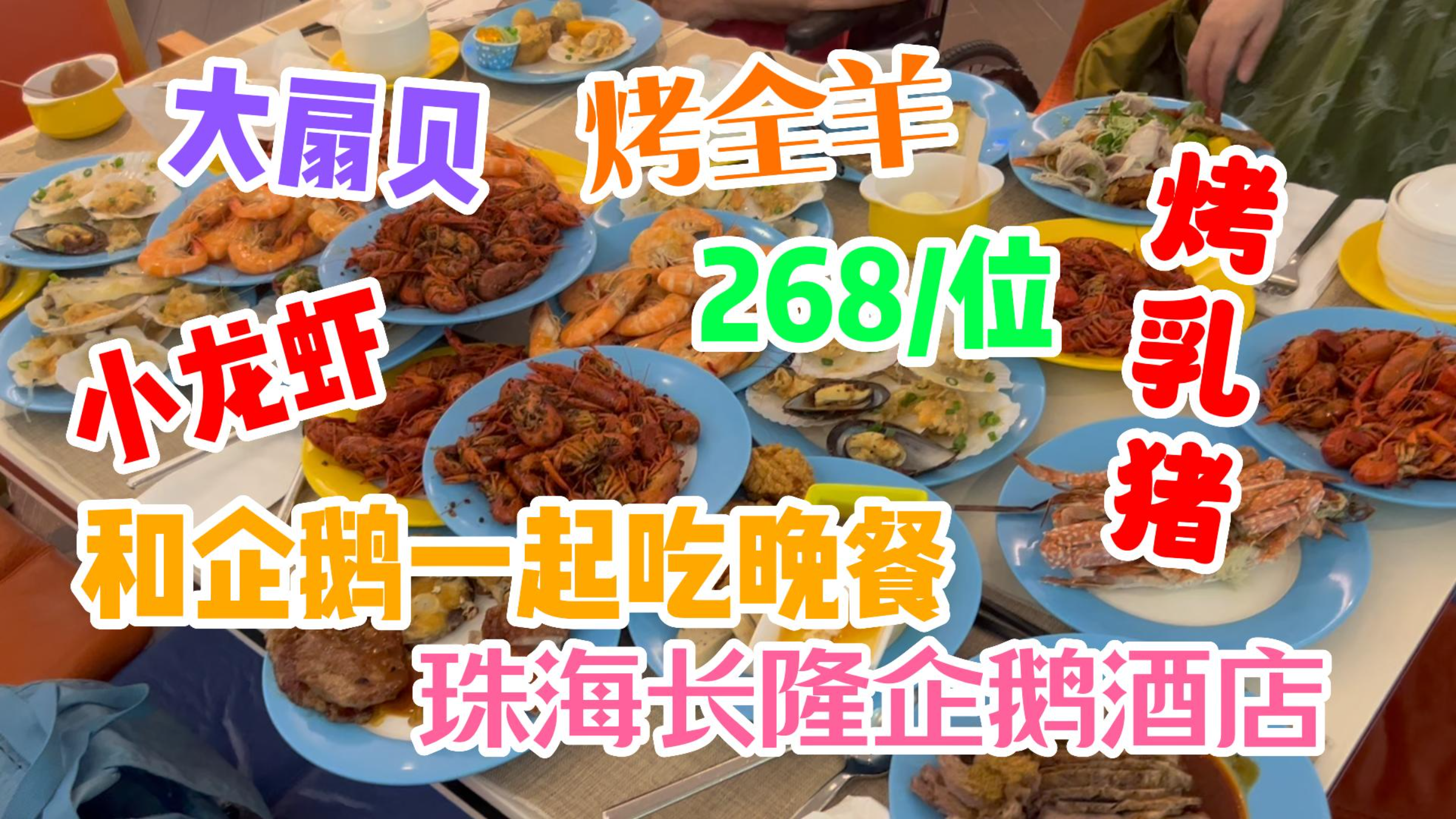 268!和企鹅一起吃晚餐!珠海长隆企鹅酒店!烤乳猪烤全羊大扇贝