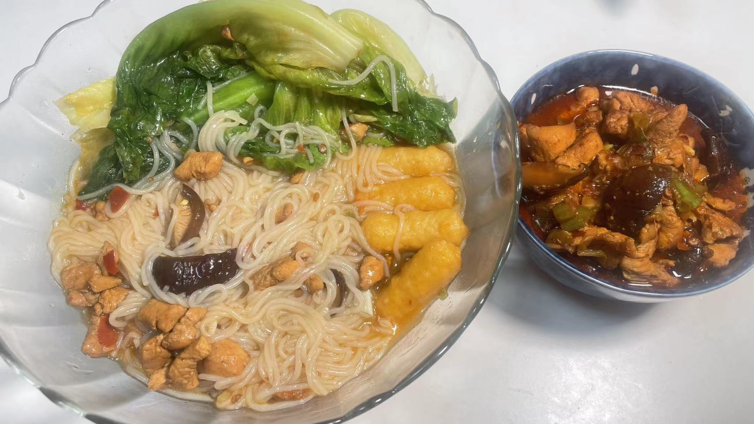 家常香菇鸡丁粉,简单易做