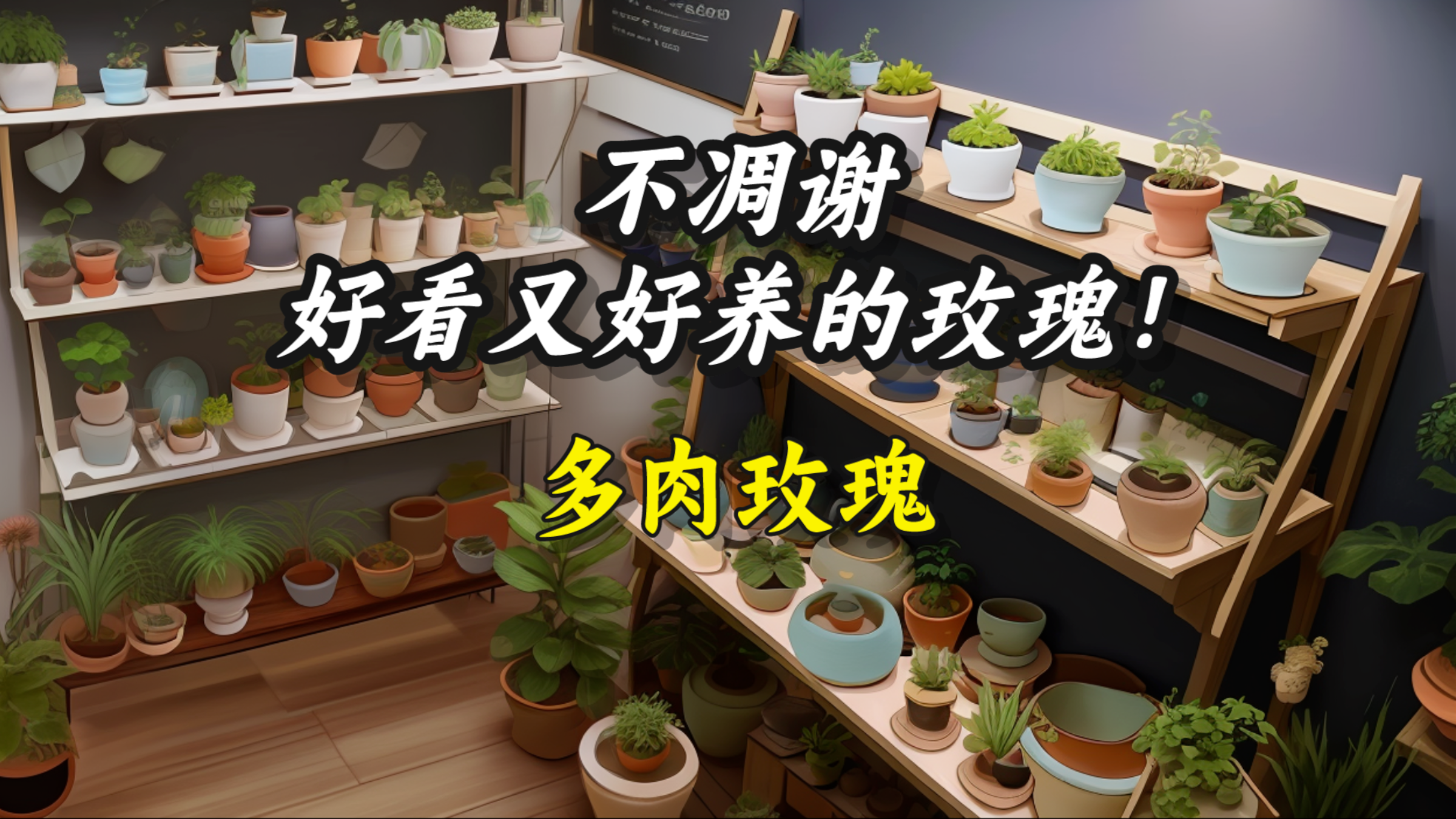 【多肉玫瑰】不凋谢好看又好养的玫瑰!