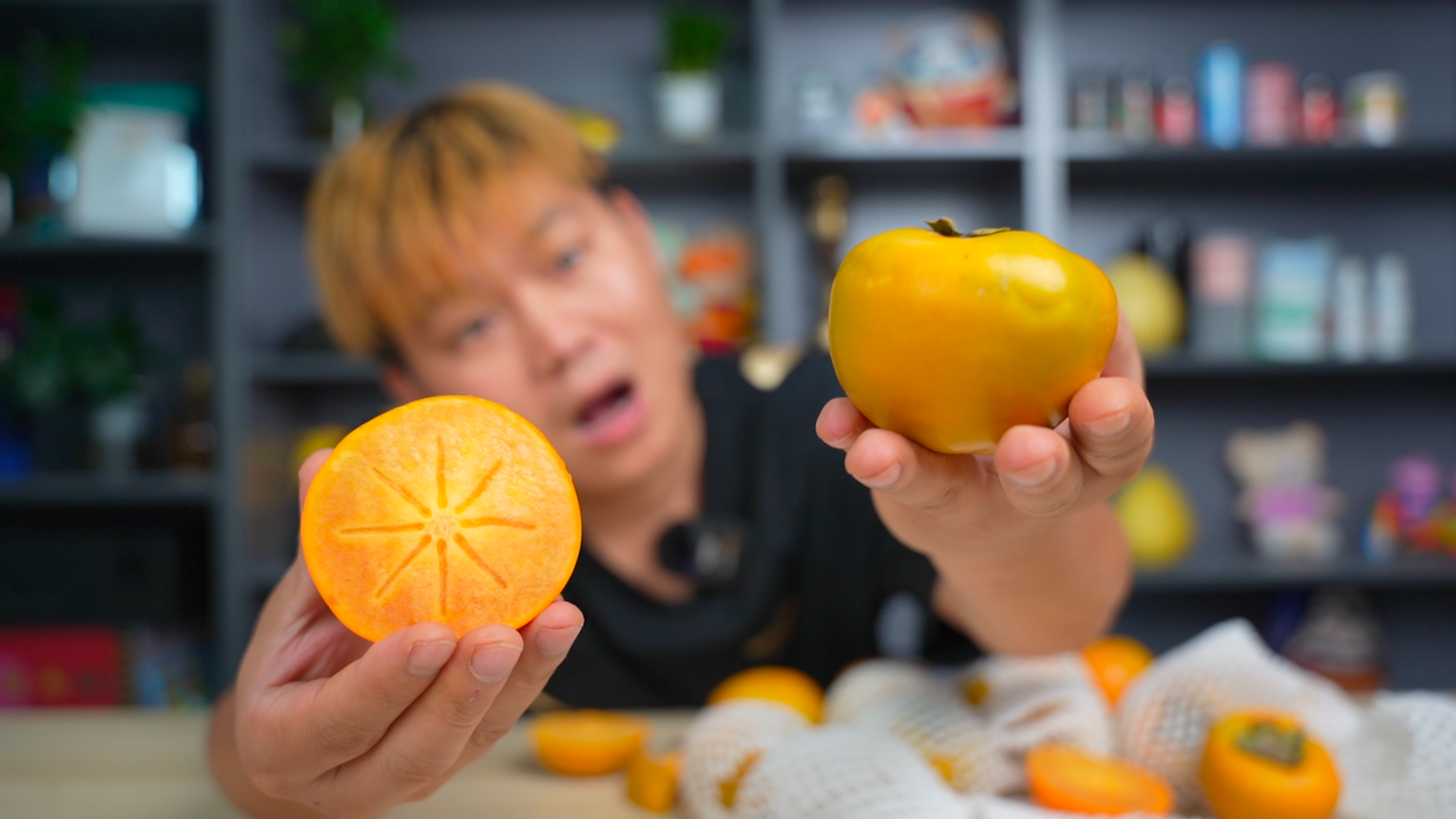 试吃号称柿子中贵族的巧克力脆柿，真的好吃吗？