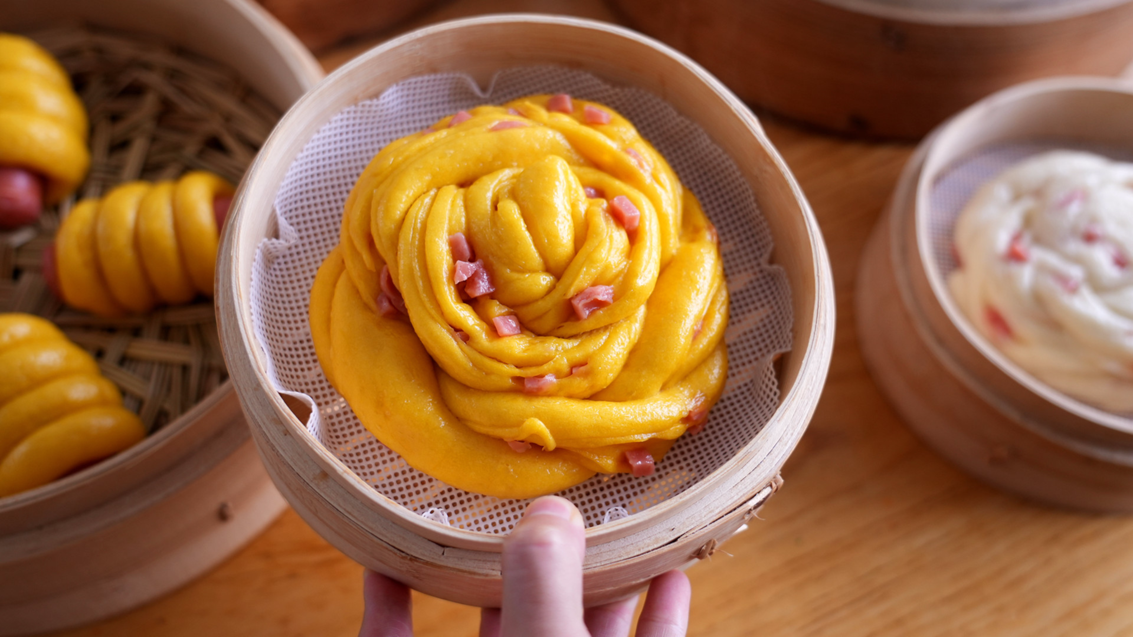 早餐不知道吃什么，可以试试做花样馒头，一个面团做好几样又简单