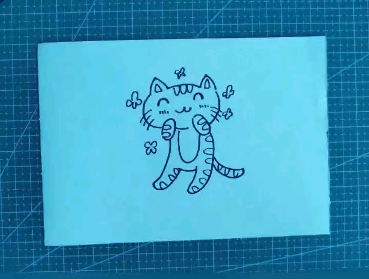 简笔画 可爱的小猫咪