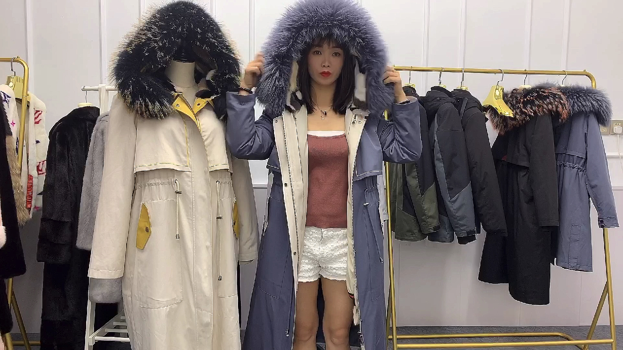 七夕晚福利,全场女装水貂内胆派克服690包邮到家,错过就没有喽