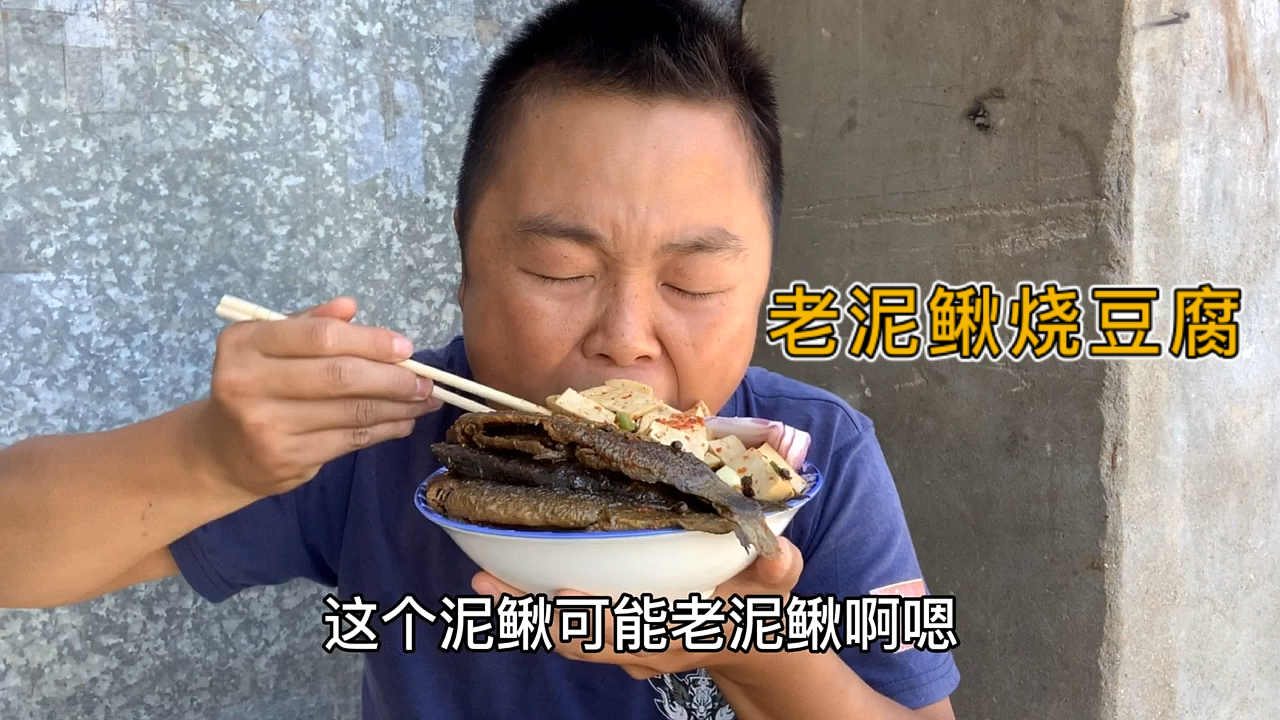野生老泥鳅烧豆腐,泥鳅汤汁盖浇饭上面,这味道简直是棒极了